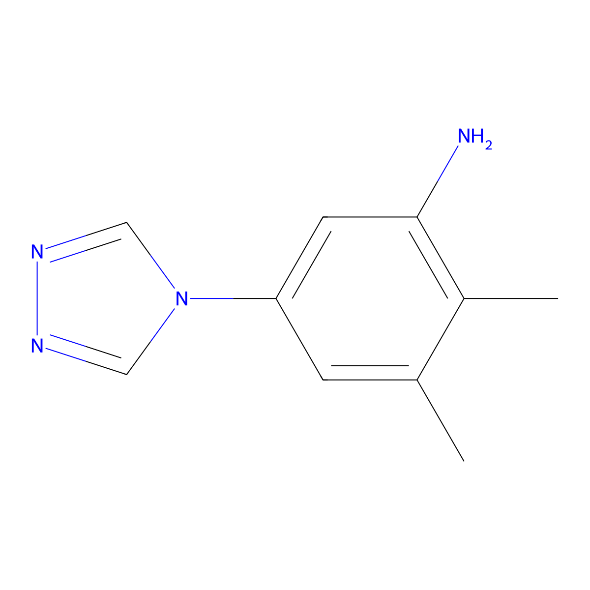 2,3-dimethyl-5-(4H-1,2,4-triazol-4-yl)aniline molecular structure, CAS 1219543-87-9