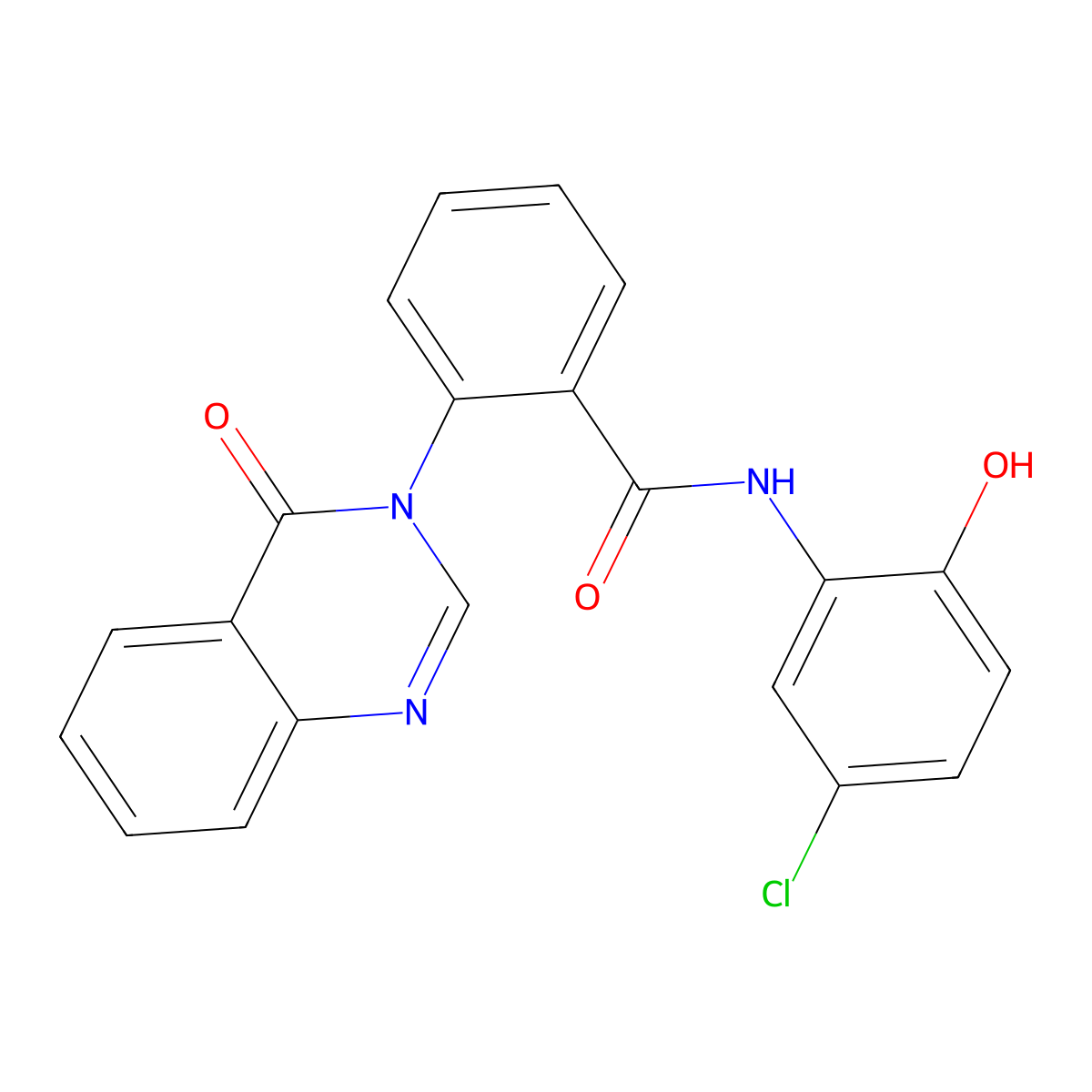 N-(5-chloro-2-hydroxyphenyl)-2-(4-oxoquinazolin-3(4H)-yl)benzamide molecular structure, CAS 1219546-18-5