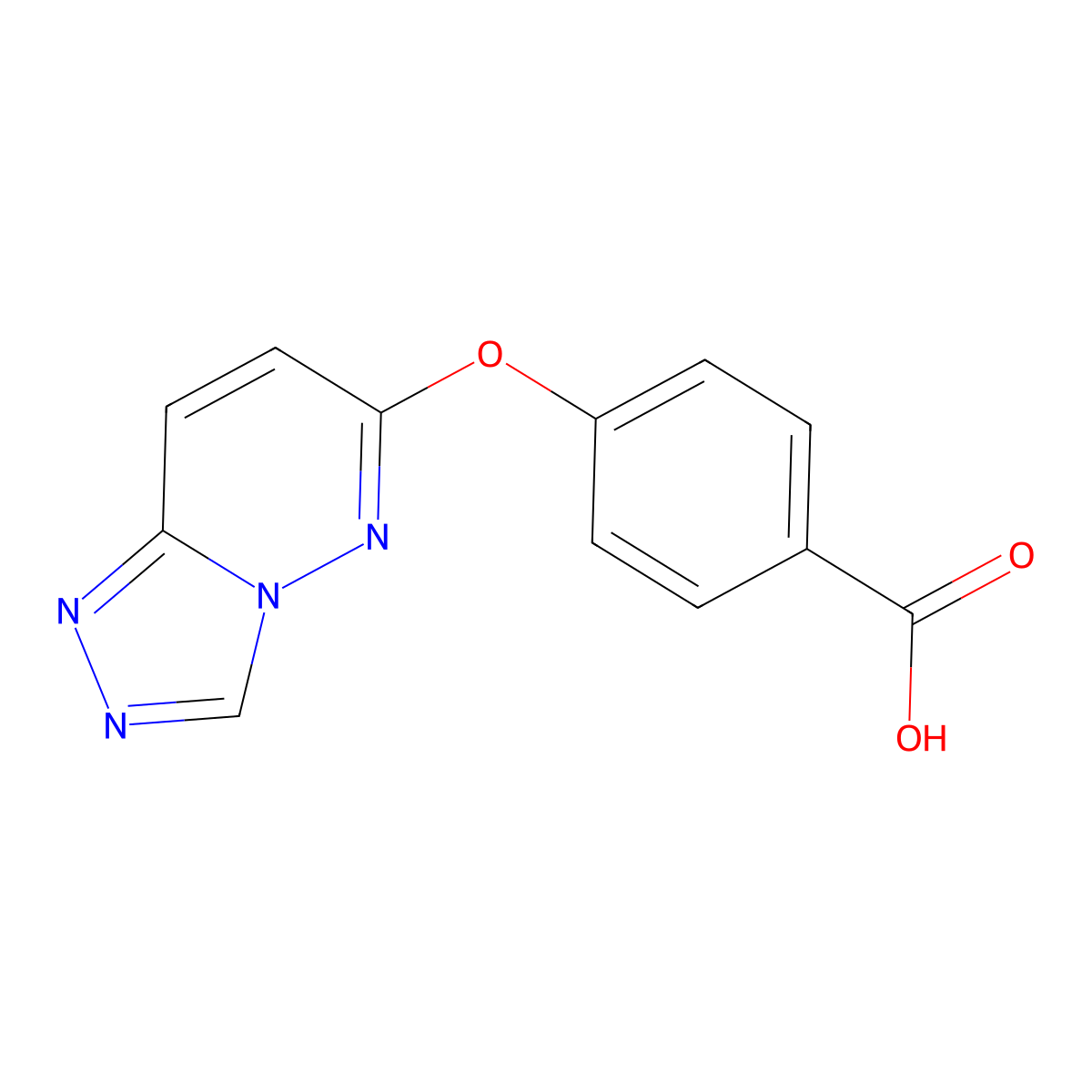 4-([1,2,4]Triazolo[4,3-b]pyridazin-6-yloxy)benzoic acid molecular structure, CAS 1219546-90-3