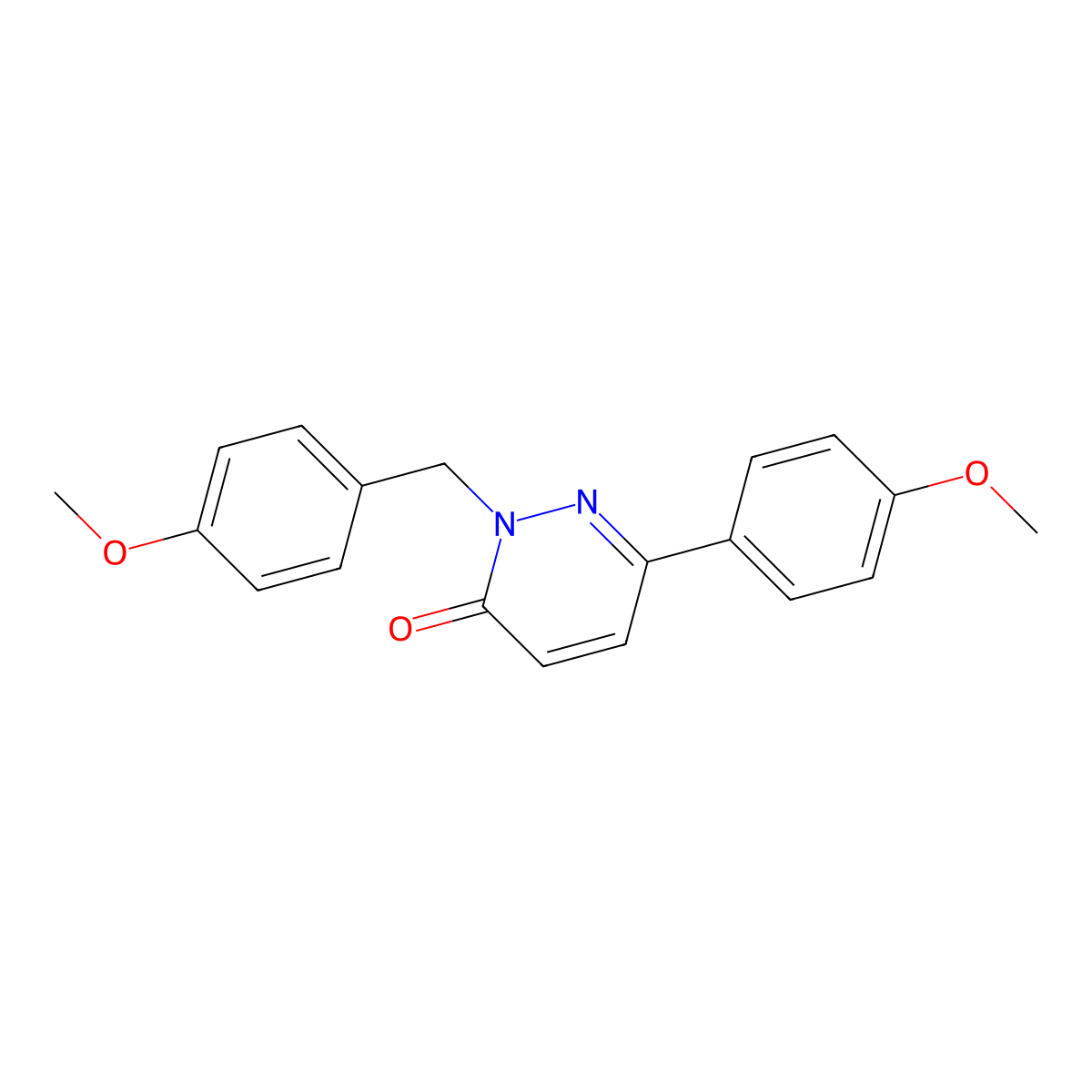 2-(4-methoxybenzyl)-6-(4-methoxyphenyl)pyridazin-3(2H)-one molecular structure, CAS 1219548-48-7
