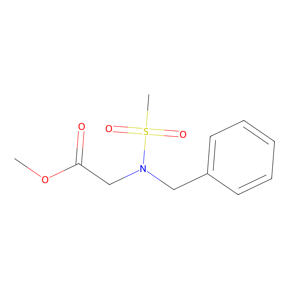 methyl N-benzyl-N-(methylsulfonyl)glycinate molecular structure, CAS 1219549-08-2