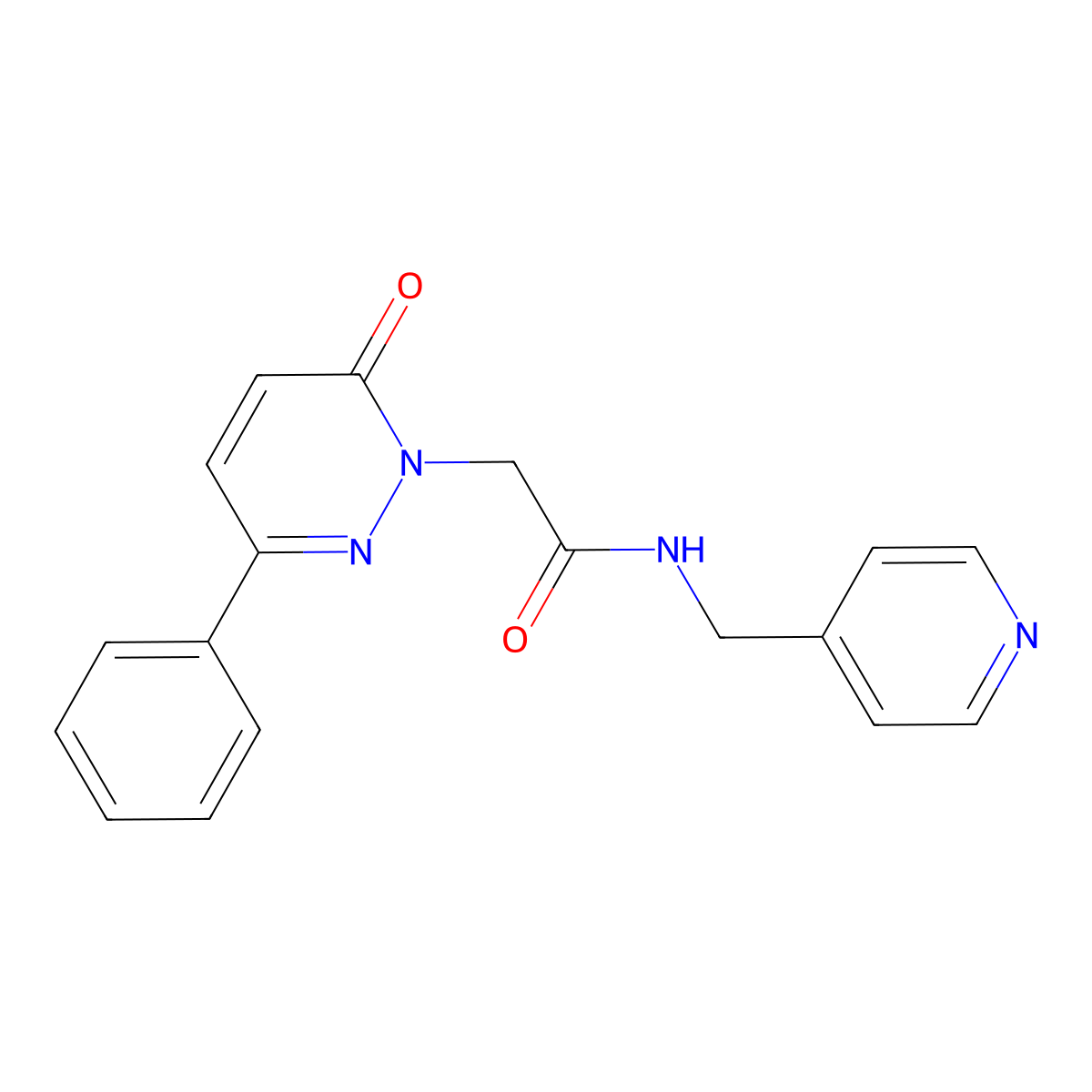 2-(6-oxo-3-phenylpyridazin-1(6H)-yl)-N-(pyridin-4-ylmethyl)acetamide molecular structure, CAS 1219552-03-0