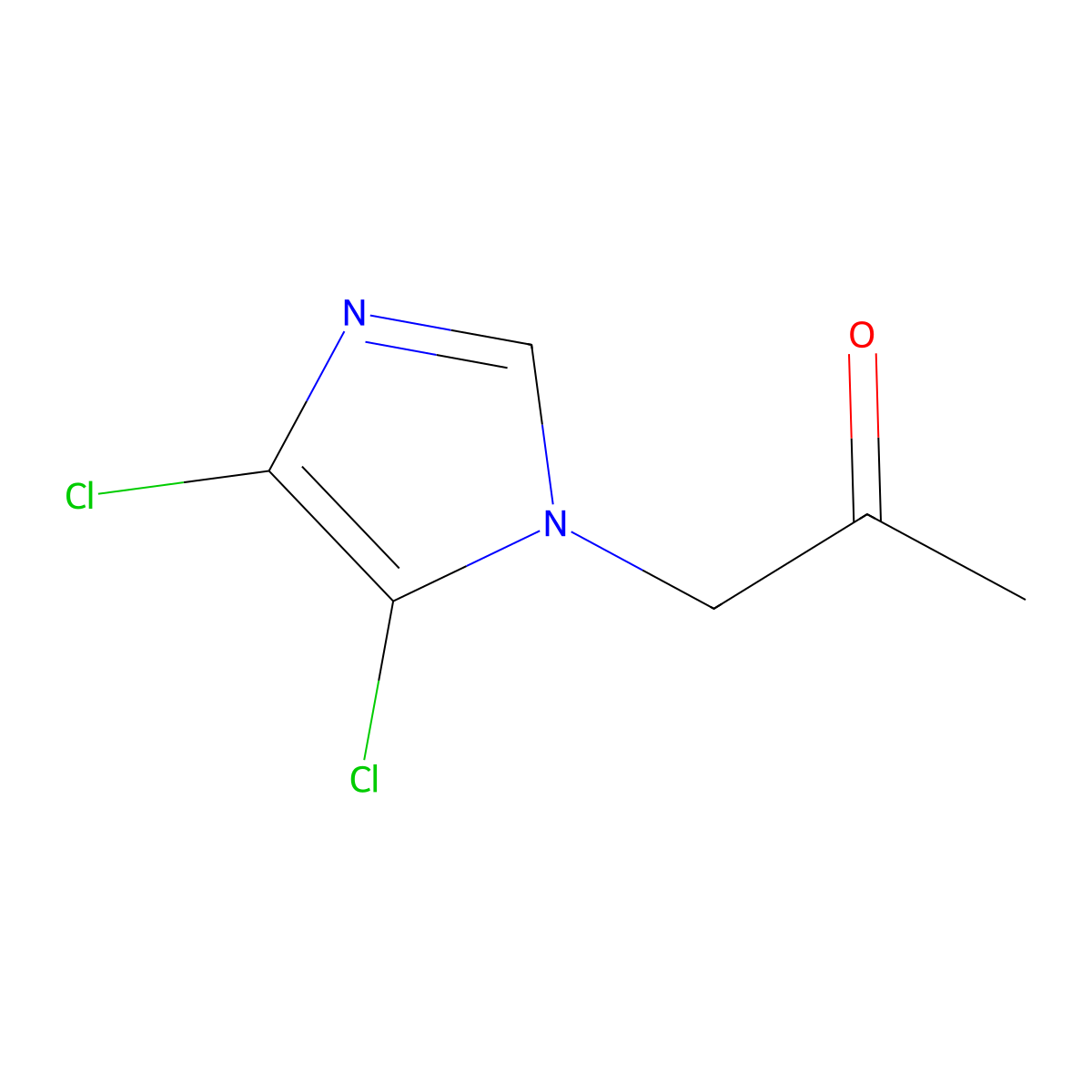 1-(4,5-dichloro-1H-imidazol-1-yl)propan-2-one molecular structure, CAS 1219557-54-6