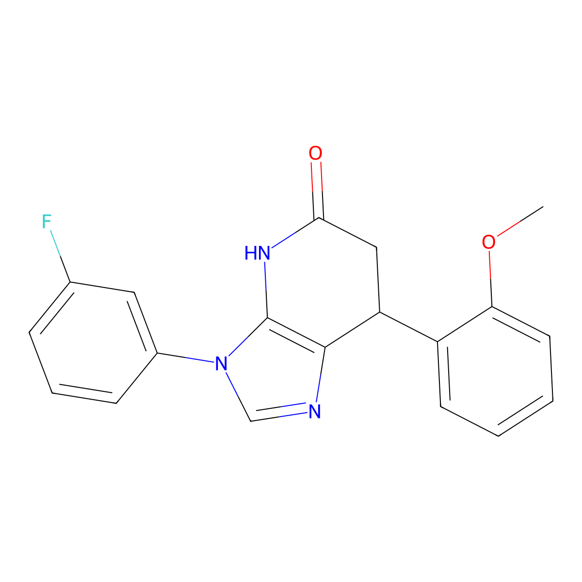 3-(3-fluorophenyl)-7-(2-methoxyphenyl)-6,7-dihydro-3H-imidazo[4,5-b]pyridin-5-ol molecular structure, CAS 1219558-22-1