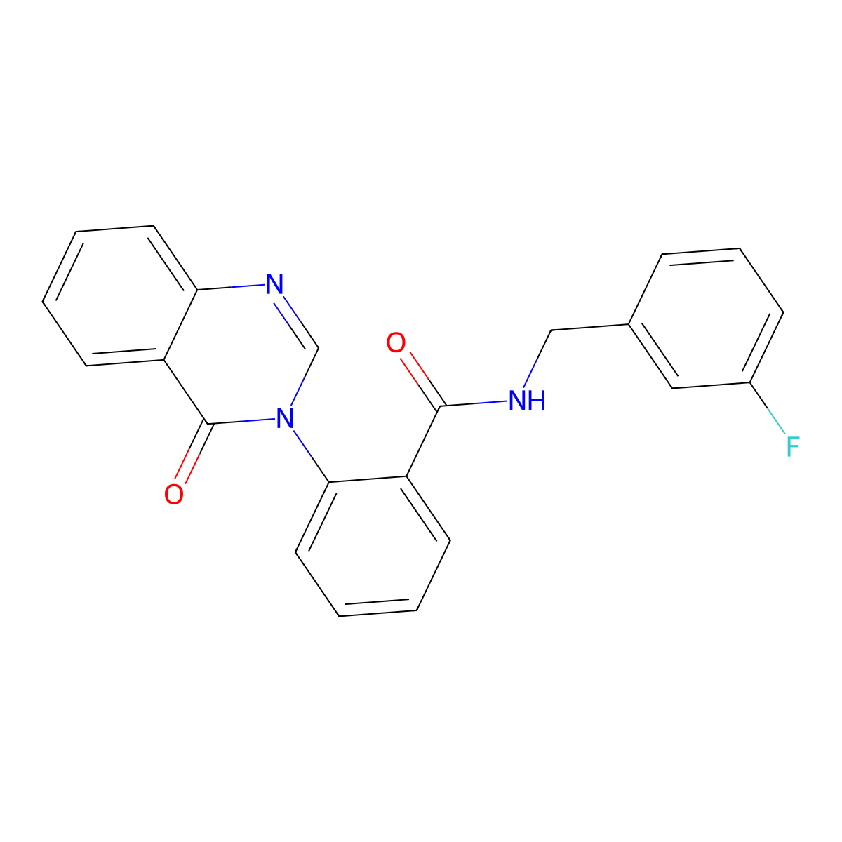 N-(3-fluorobenzyl)-2-(4-oxoquinazolin-3(4H)-yl)benzamide molecular structure, CAS 1219559-21-3