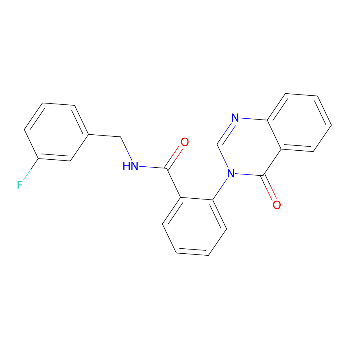 N-(3-fluorobenzyl)-2-(4-oxoquinazolin-3(4H)-yl)benzamide molecular structure, CAS 1219559-21-3