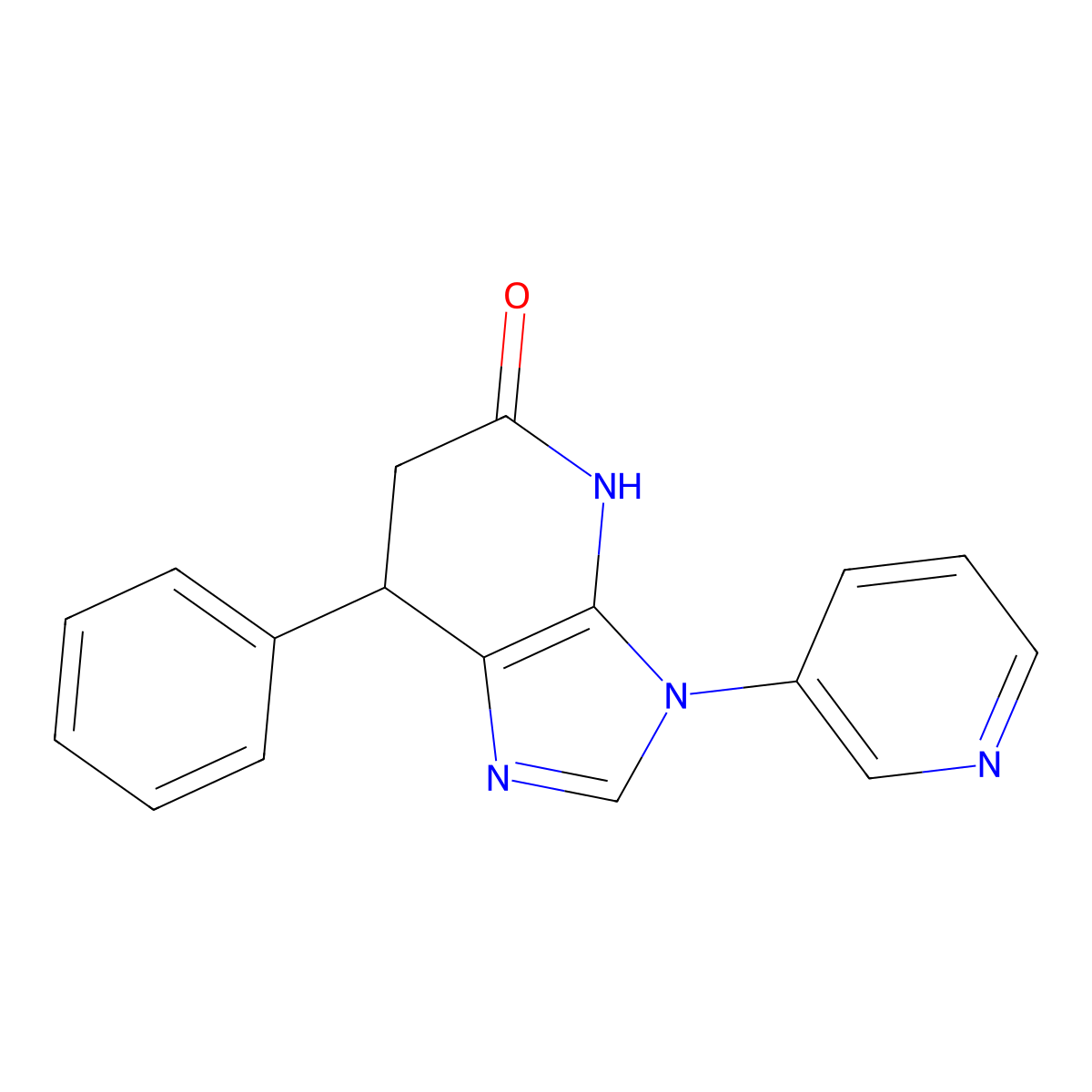 7-phenyl-3-(pyridin-3-yl)-6,7-dihydro-3H-imidazo[4,5-b]pyridin-5-ol molecular structure, CAS 1219561-34-8