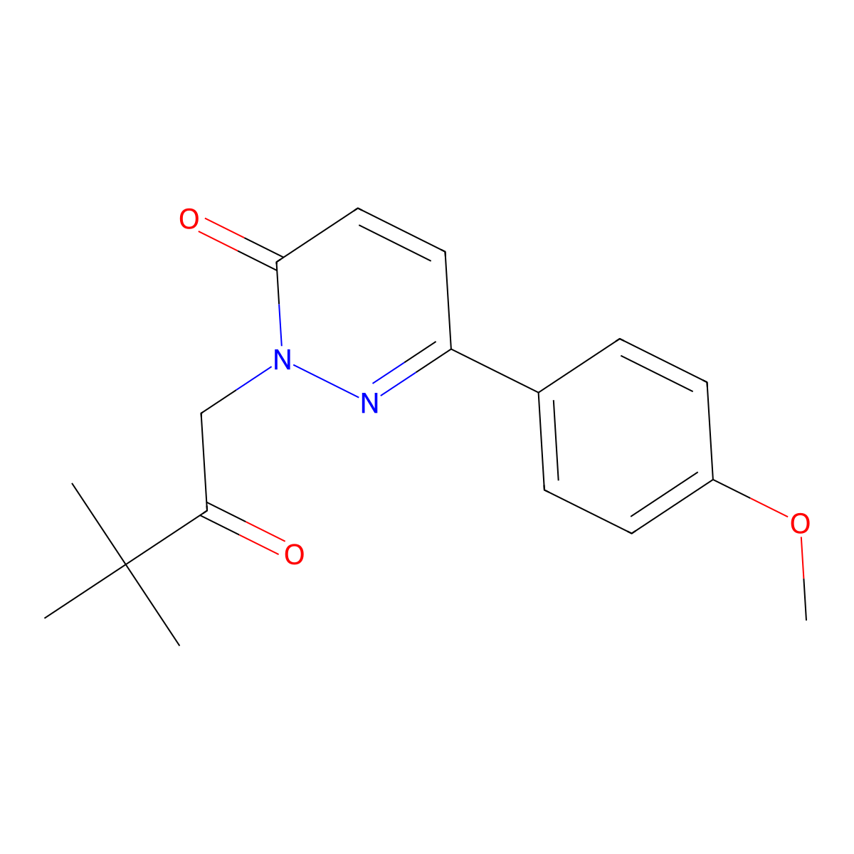 2-(3,3-dimethyl-2-oxobutyl)-6-(4-methoxyphenyl)pyridazin-3(2H)-one molecular structure, CAS 1219561-70-2