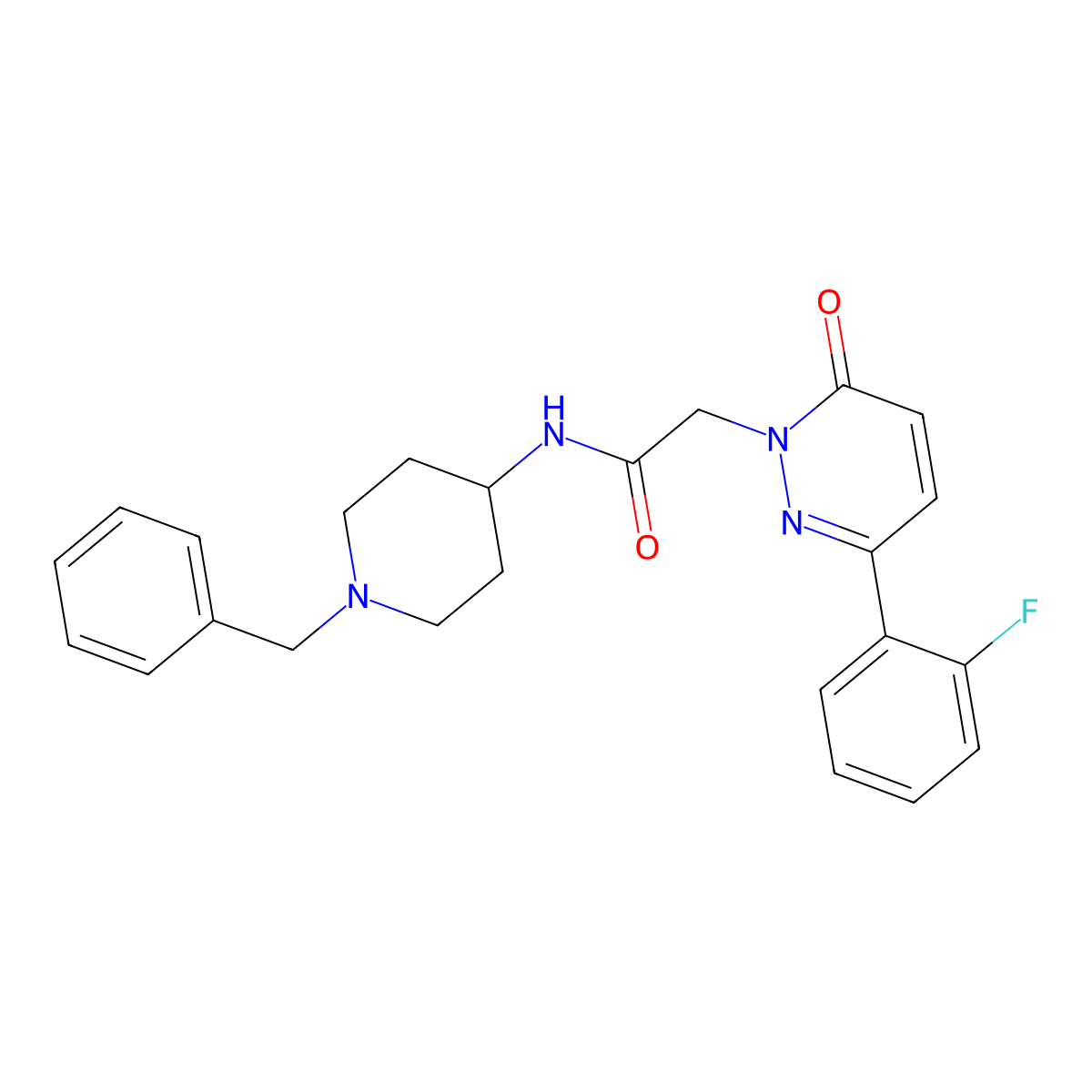 N-(1-benzylpiperidin-4-yl)-2-[3-(2-fluorophenyl)-6-oxopyridazin-1(6H)-yl]acetamide molecular structure, CAS 1219562-49-8