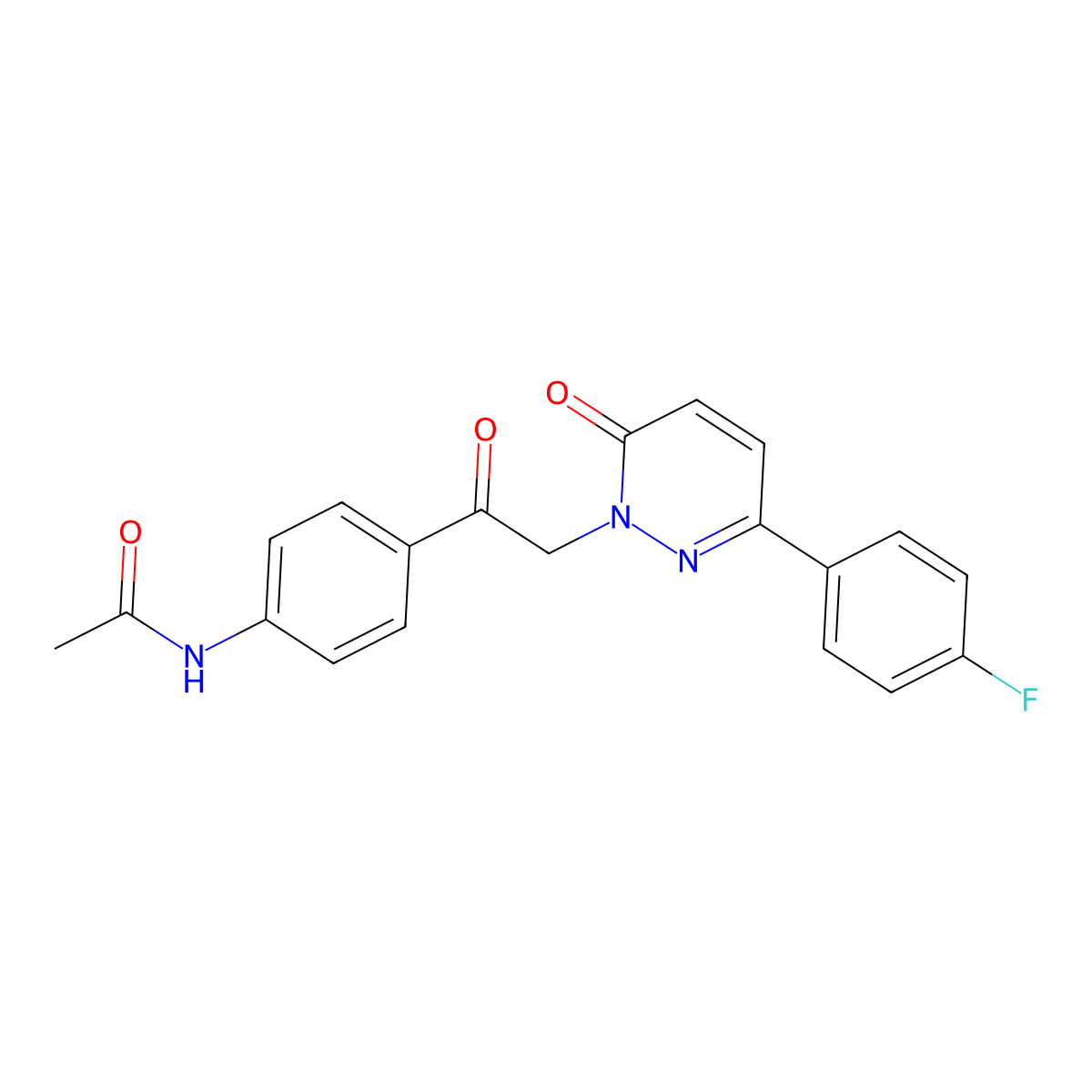 N-(4-{[3-(4-fluorophenyl)-6-oxopyridazin-1(6H)-yl]acetyl}phenyl)acetamide molecular structure, CAS 1219562-93-2