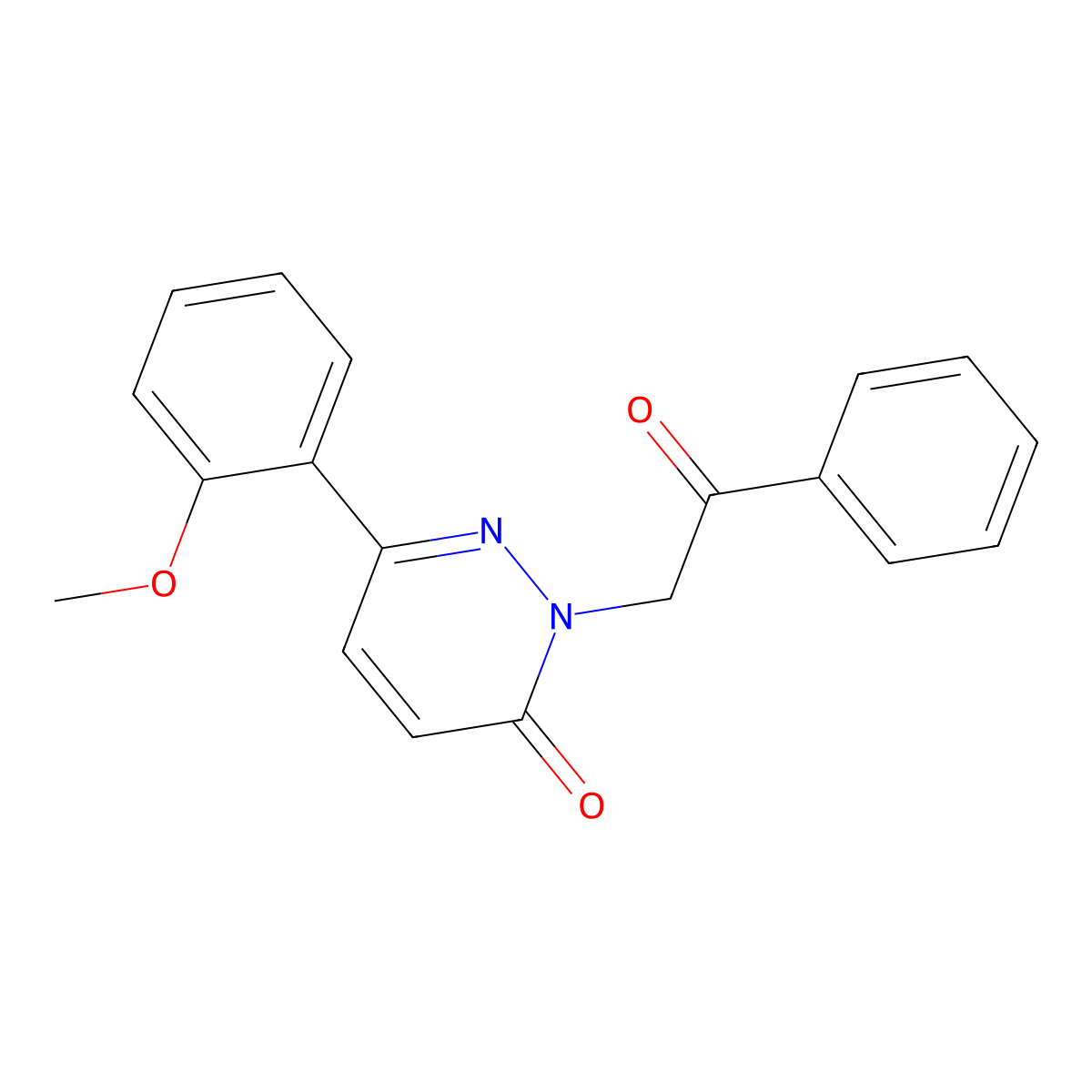 6-(2-methoxyphenyl)-2-(2-oxo-2-phenylethyl)pyridazin-3(2H)-one molecular structure, CAS 1219565-20-4