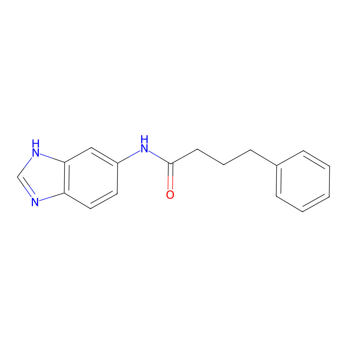 N-(1H-benzimidazol-5-yl)-4-phenylbutanamide molecular structure, CAS 1219565-69-1