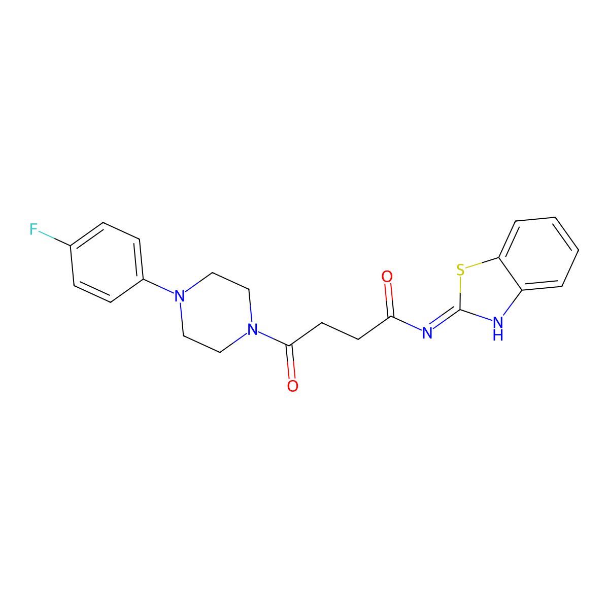 N-[(2Z)-1,3-benzothiazol-2(3H)-ylidene]-4-[4-(4-fluorophenyl)piperazin-1-yl]-4-oxobutanamide molecular structure, CAS 1219566-92-3