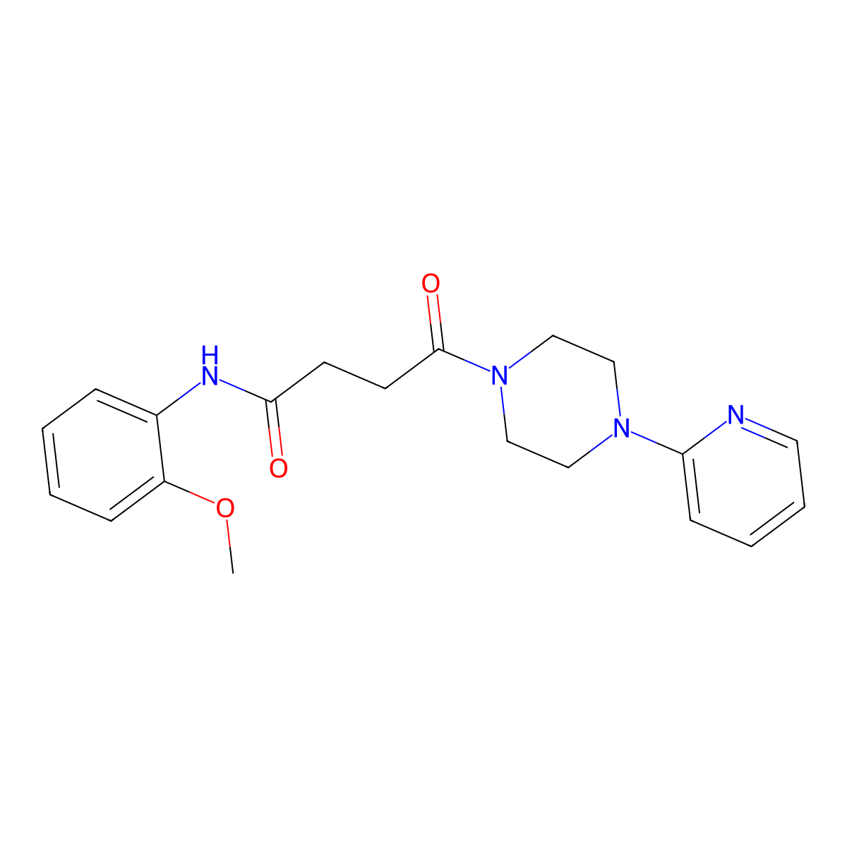 N-(2-methoxyphenyl)-4-oxo-4-[4-(2-pyridyl)piperazino]butanamide molecular structure, CAS 1219567-30-2