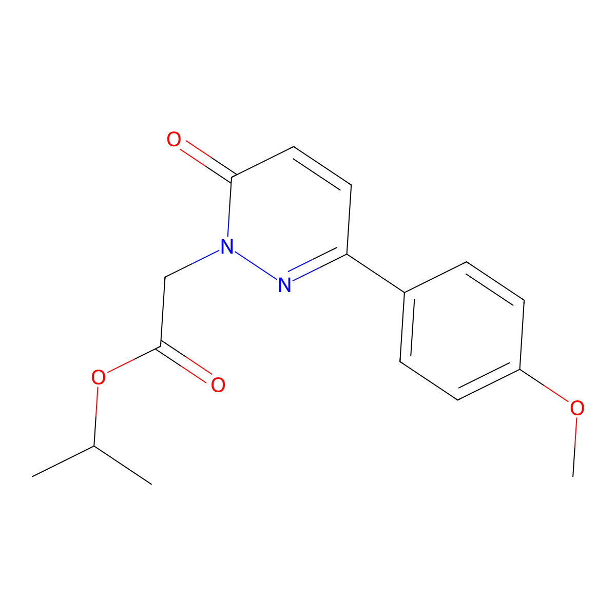 propan-2-yl [3-(4-methoxyphenyl)-6-oxopyridazin-1(6H)-yl]acetate molecular structure, CAS 1219568-57-6