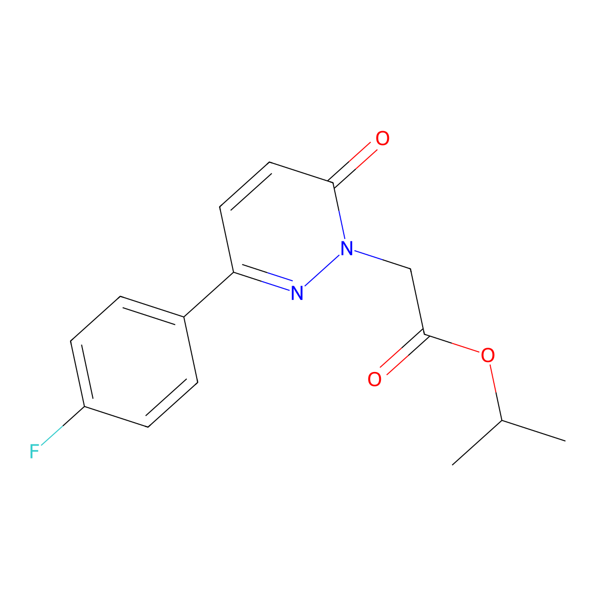 propan-2-yl [3-(4-fluorophenyl)-6-oxopyridazin-1(6H)-yl]acetate molecular structure, CAS 1219571-04-6