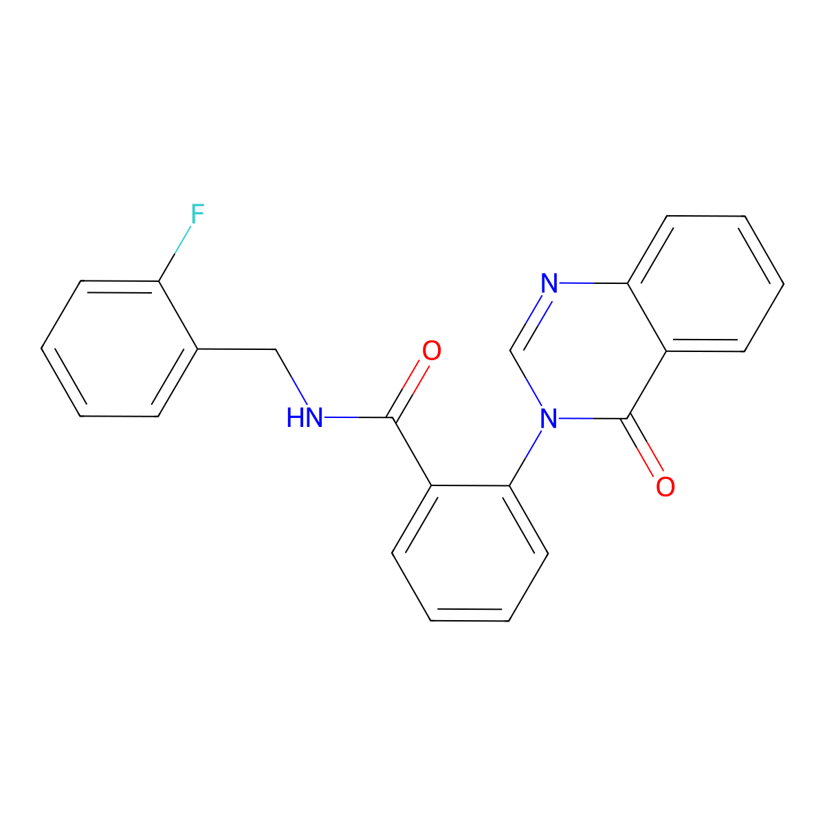 N-(2-fluorobenzyl)-2-(4-oxoquinazolin-3(4H)-yl)benzamide molecular structure, CAS 1219572-78-7