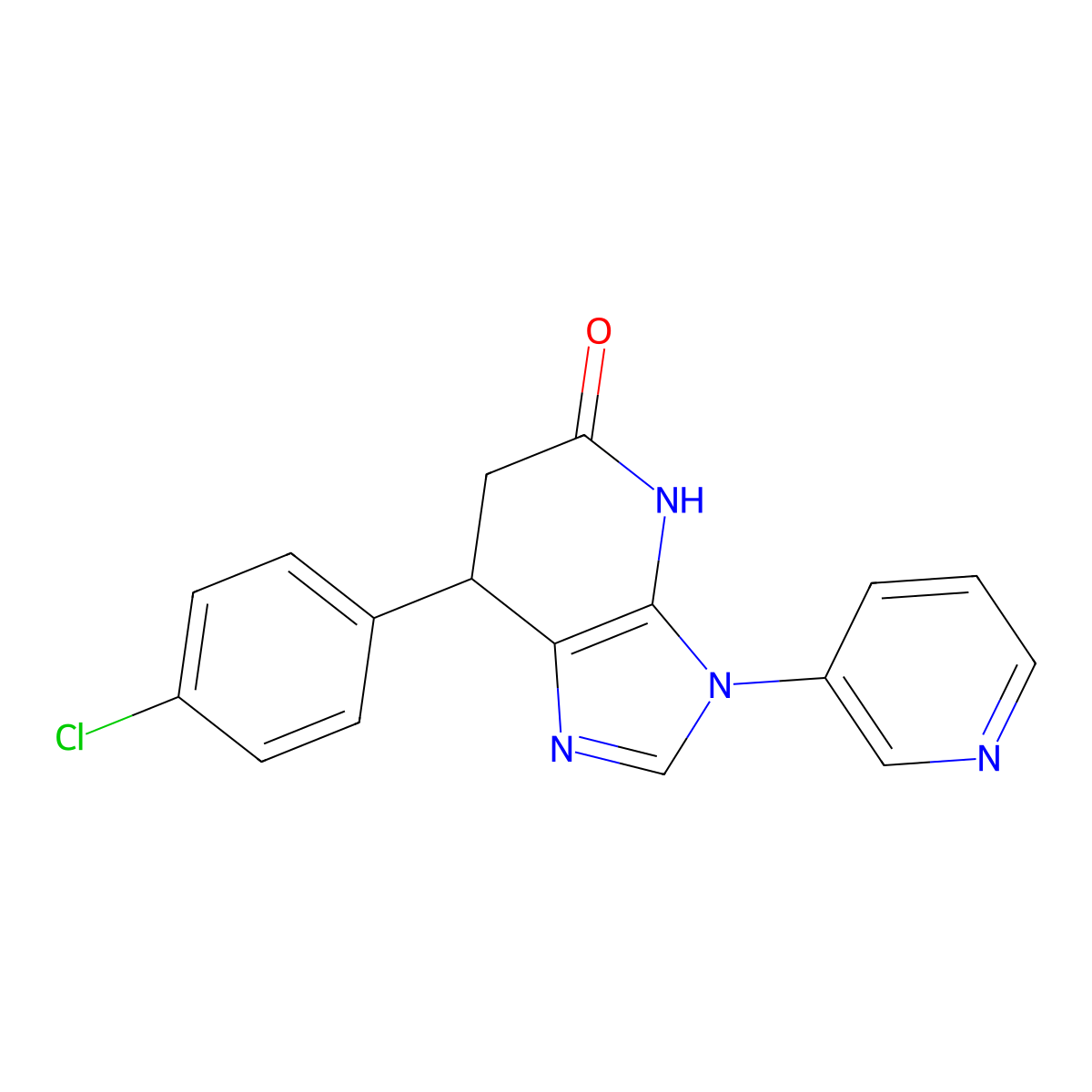 7-(4-chlorophenyl)-3-(pyridin-3-yl)-6,7-dihydro-3H-imidazo[4,5-b]pyridin-5-ol molecular structure, CAS 1219574-02-3