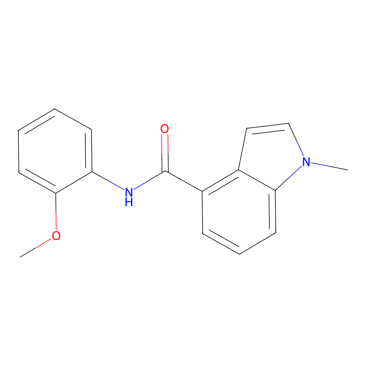 N-(2-methoxyphenyl)-1-methyl-1H-indole-4-carboxamide molecular structure, CAS 1219575-71-9