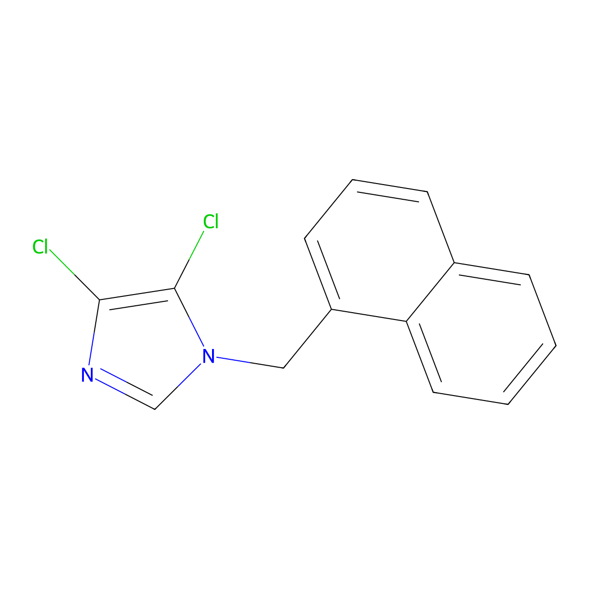 4,5-dichloro-1-(naphthalen-1-ylmethyl)-1H-imidazole molecular structure, CAS 1219576-22-3