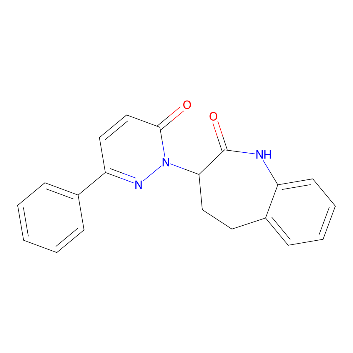 2-(2-hydroxy-4,5-dihydro-3H-1-benzazepin-3-yl)-6-phenylpyridazin-3(2H)-one molecular structure, CAS 1219577-08-8