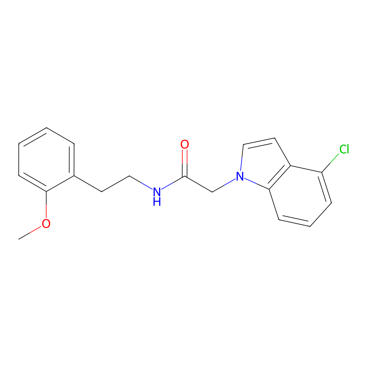 2-(4-chloro-1H-indol-1-yl)-N-[2-(2-methoxyphenyl)ethyl]acetamide molecular structure, CAS 1219577-70-4