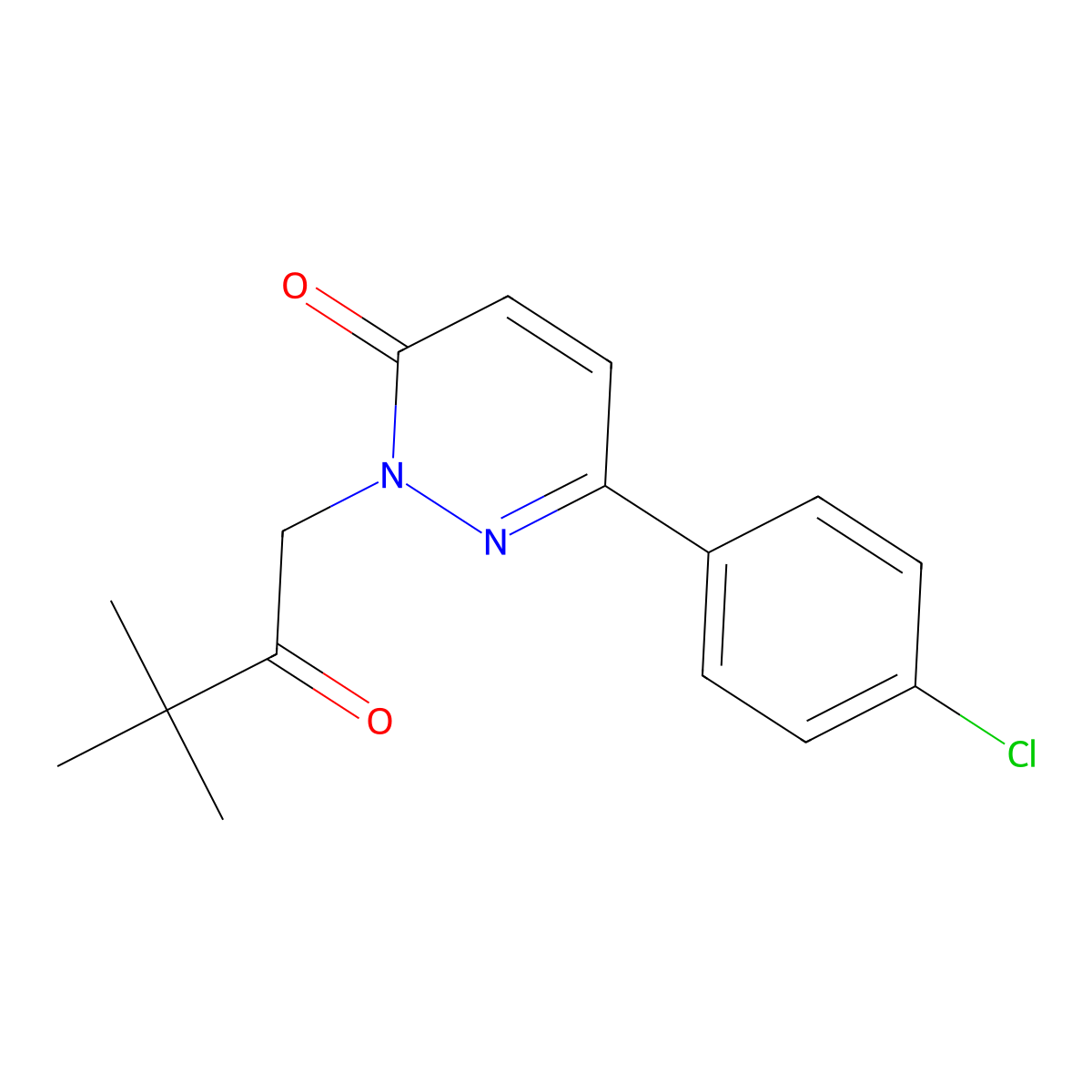 6-(4-chlorophenyl)-2-(3,3-dimethyl-2-oxobutyl)pyridazin-3(2H)-one molecular structure, CAS 1219578-06-9