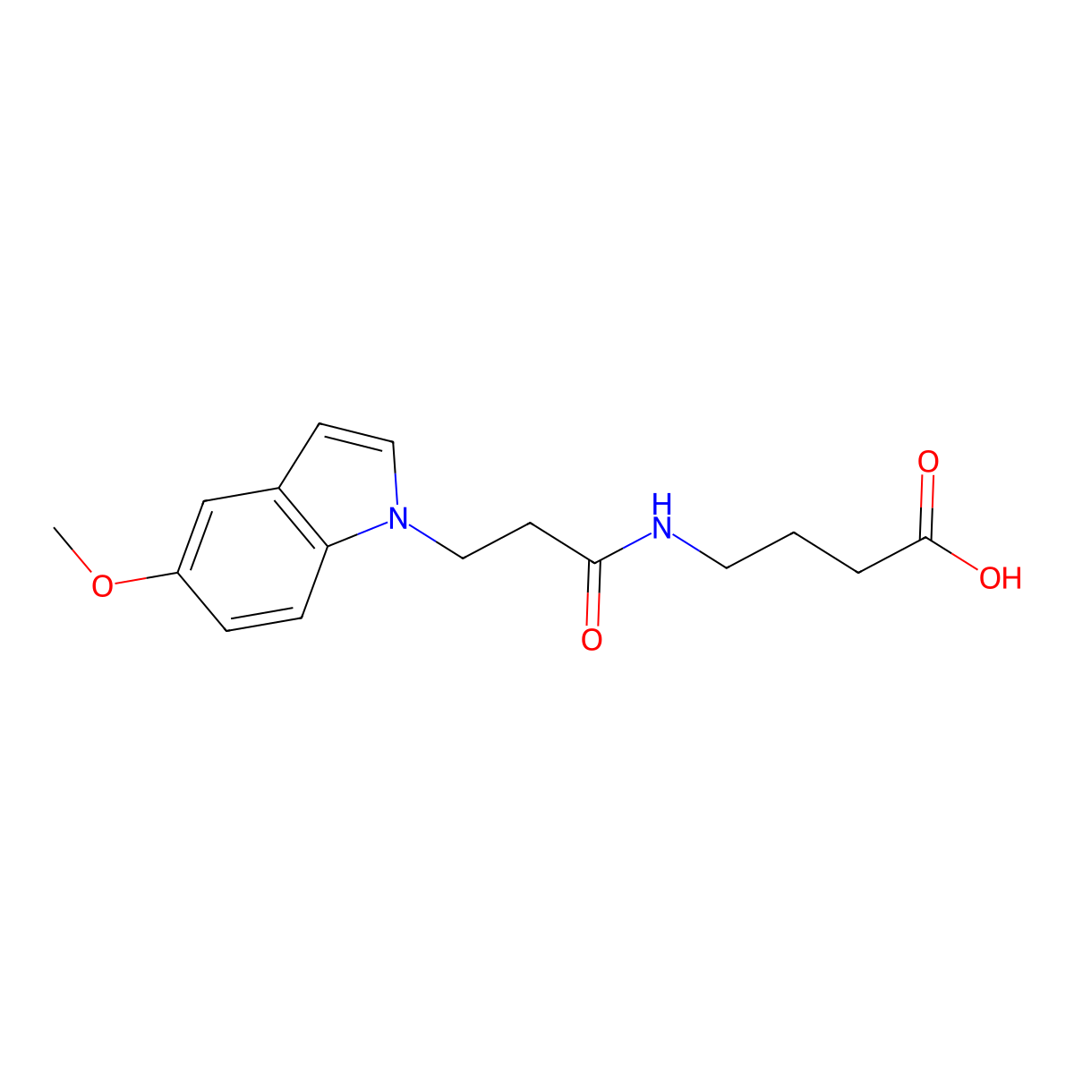 4-{[3-(5-methoxy-1H-indol-1-yl)propanoyl]amino}butanoic acid molecular structure, CAS 1219578-66-1