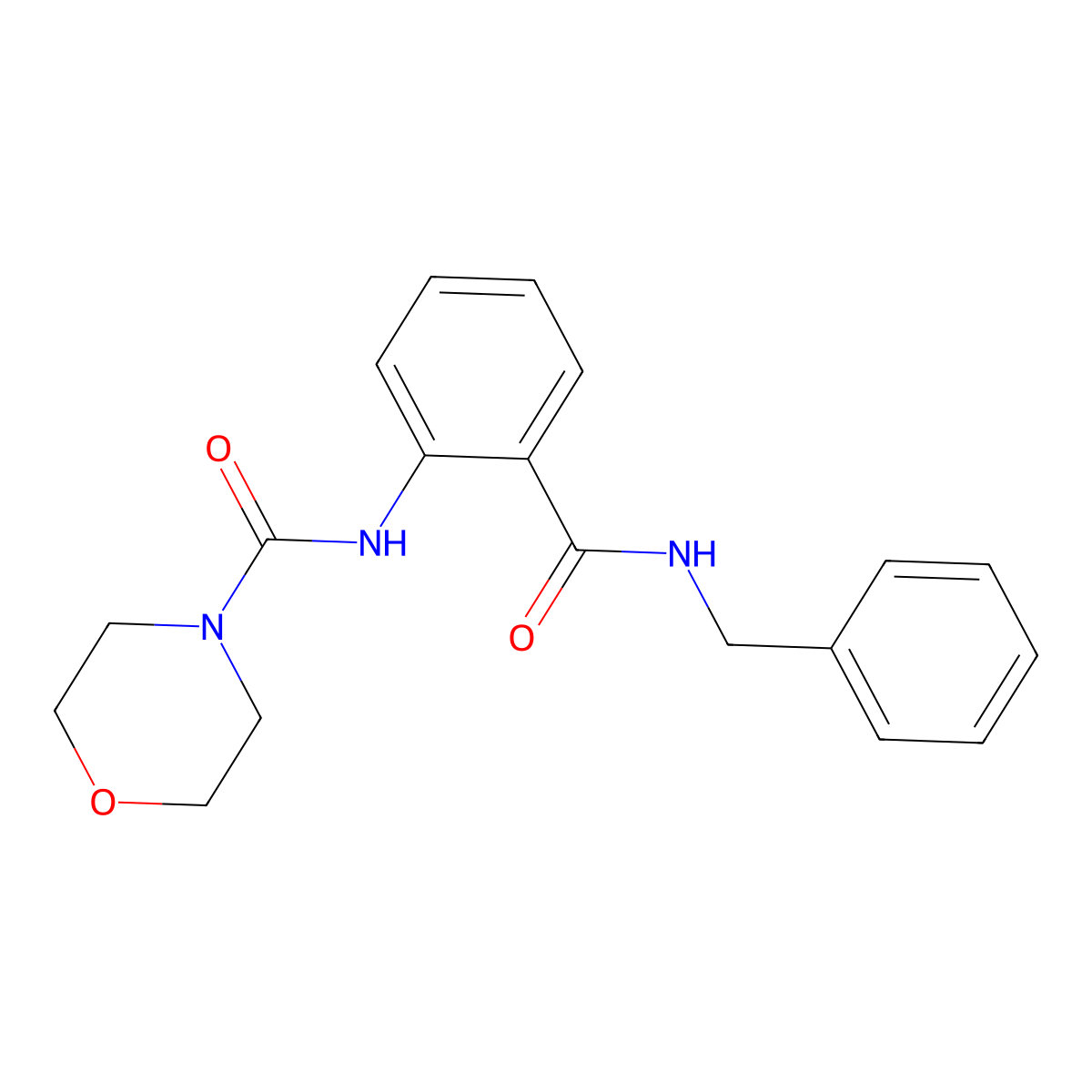 N-[2-(benzylcarbamoyl)phenyl]morpholine-4-carboxamide molecular structure, CAS 1219579-52-8