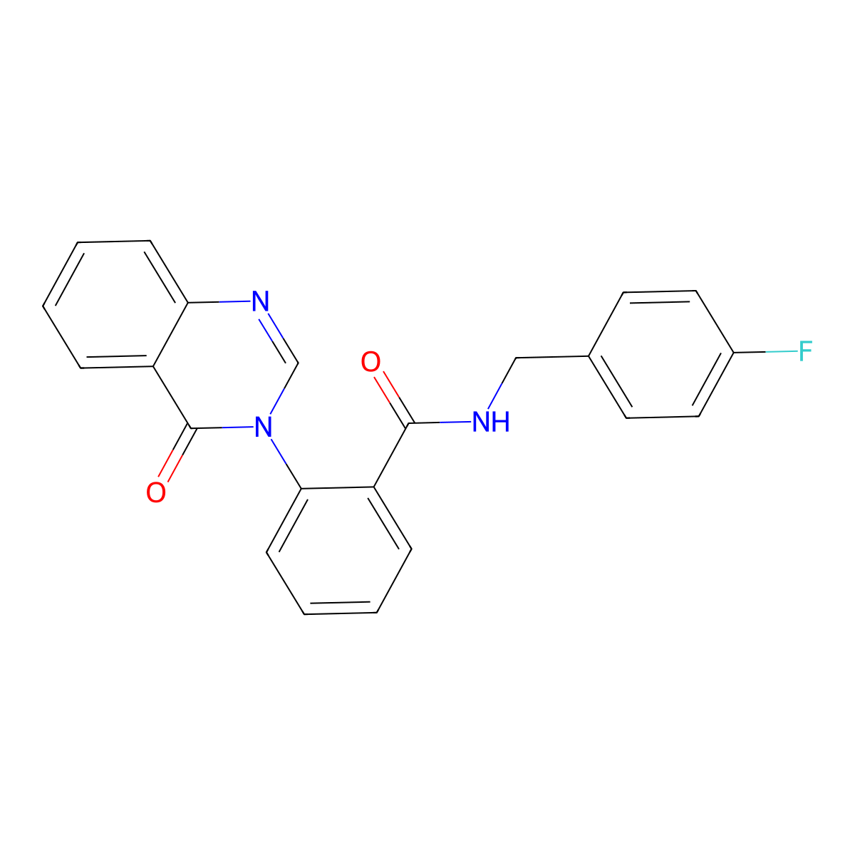 N-(4-fluorobenzyl)-2-(4-oxoquinazolin-3(4H)-yl)benzamide molecular structure, CAS 1219580-63-8