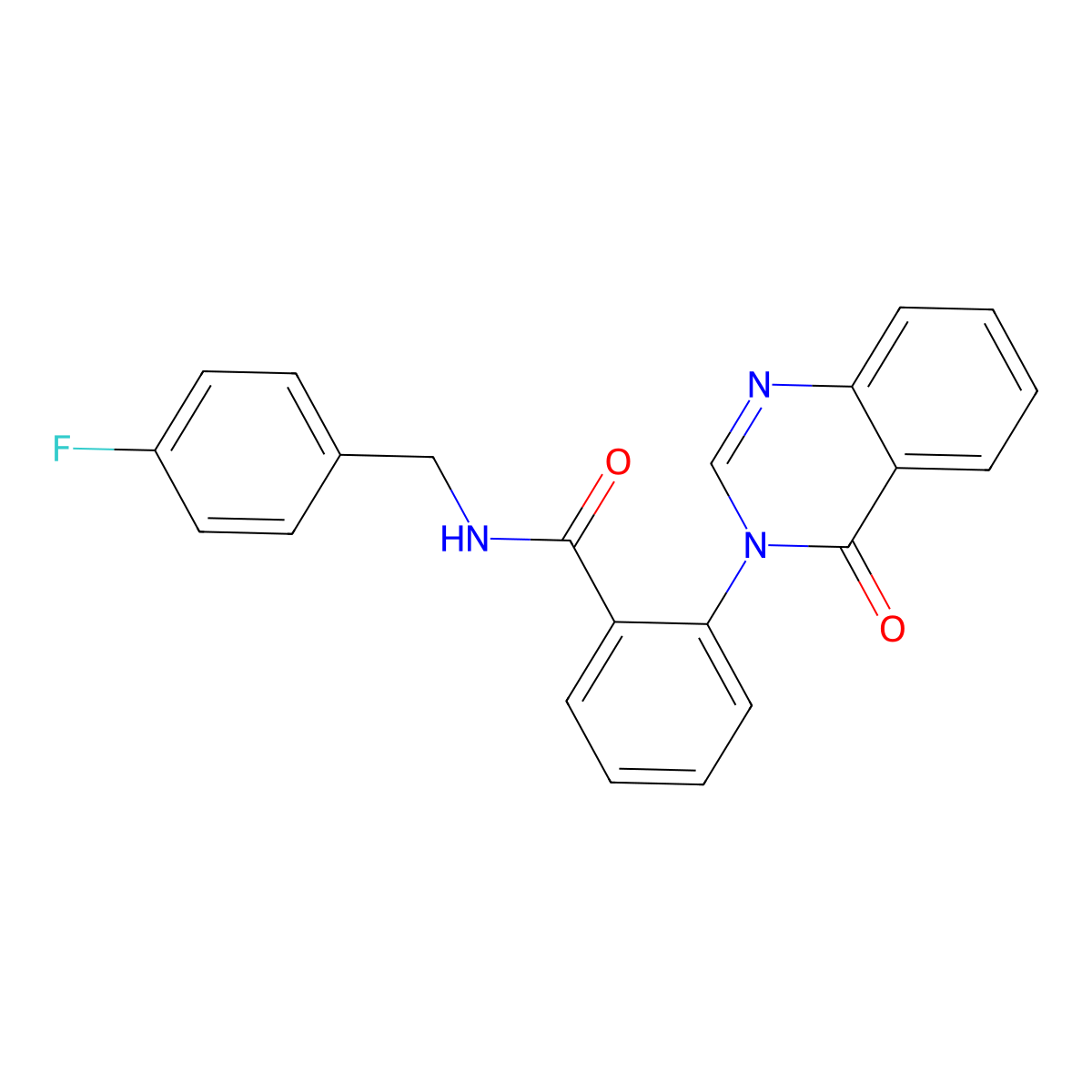 N-(4-fluorobenzyl)-2-(4-oxoquinazolin-3(4H)-yl)benzamide molecular structure, CAS 1219580-63-8