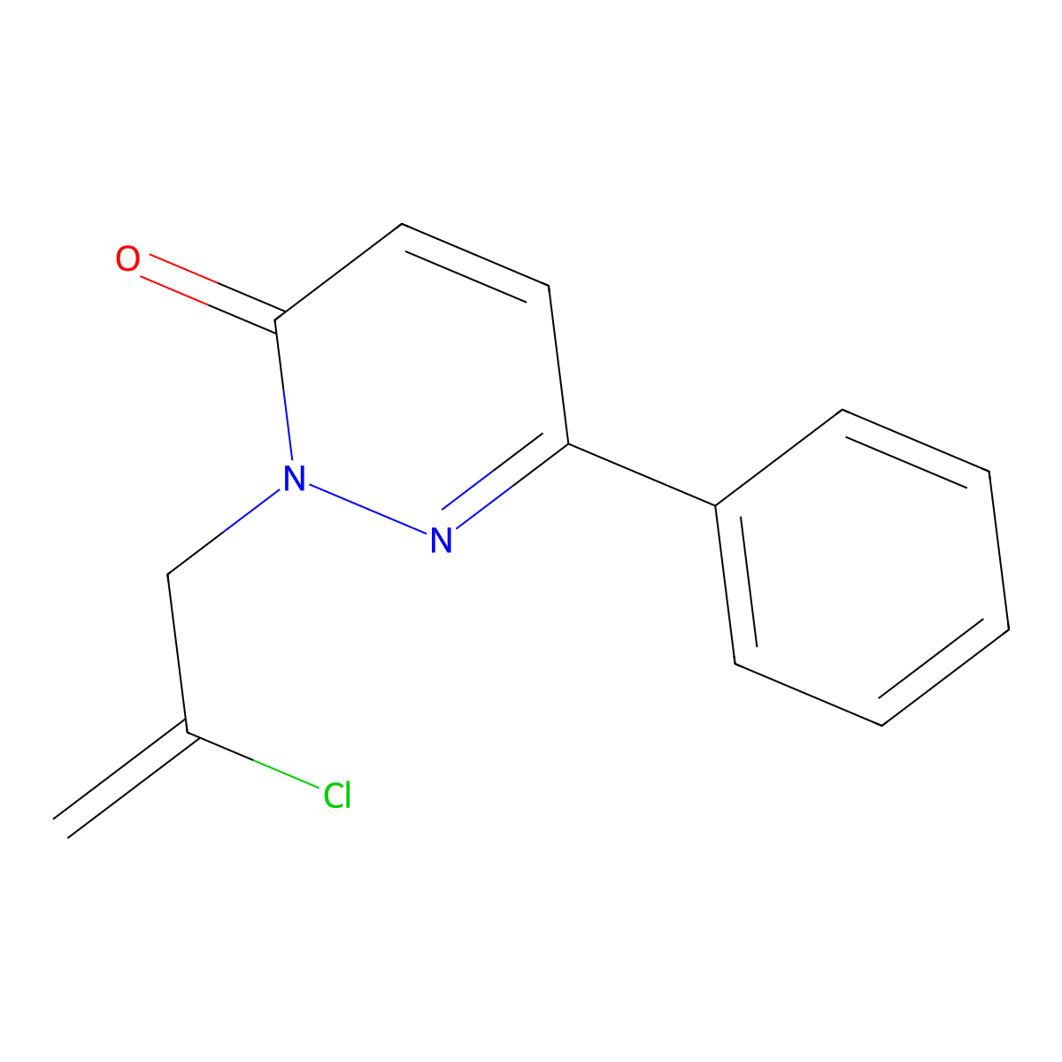 2-(2-chloroprop-2-en-1-yl)-6-phenylpyridazin-3(2H)-one molecular structure, CAS 1219581-74-4