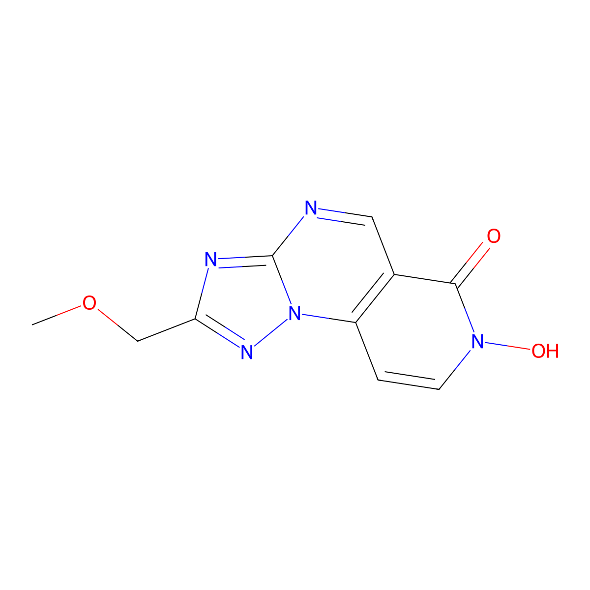 7-hydroxy-2-(methoxymethyl)pyrido[3,4-e][1,2,4]triazolo[1,5-a]pyrimidin-6(7H)-one molecular structure, CAS 1219583-56-8