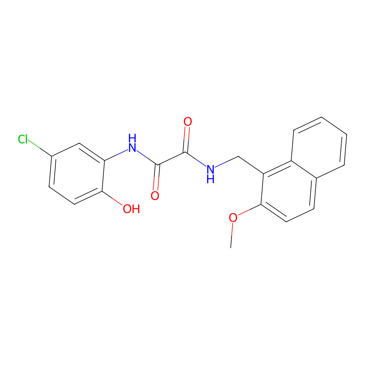 N-(5-chloro-2-hydroxyphenyl)-N'-[(2-methoxynaphthalen-1-yl)methyl]ethanediamide molecular structure, CAS 1219586-47-6