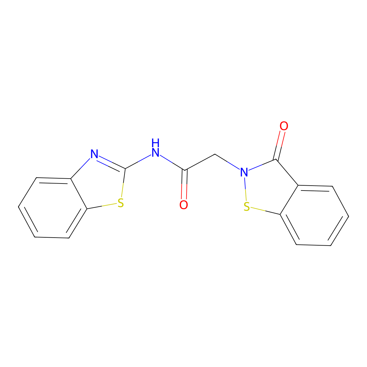 N-[(2Z)-1,3-benzothiazol-2(3H)-ylidene]-2-(3-oxo-1,2-benzothiazol-2(3H)-yl)acetamide molecular structure, CAS 1219587-83-3