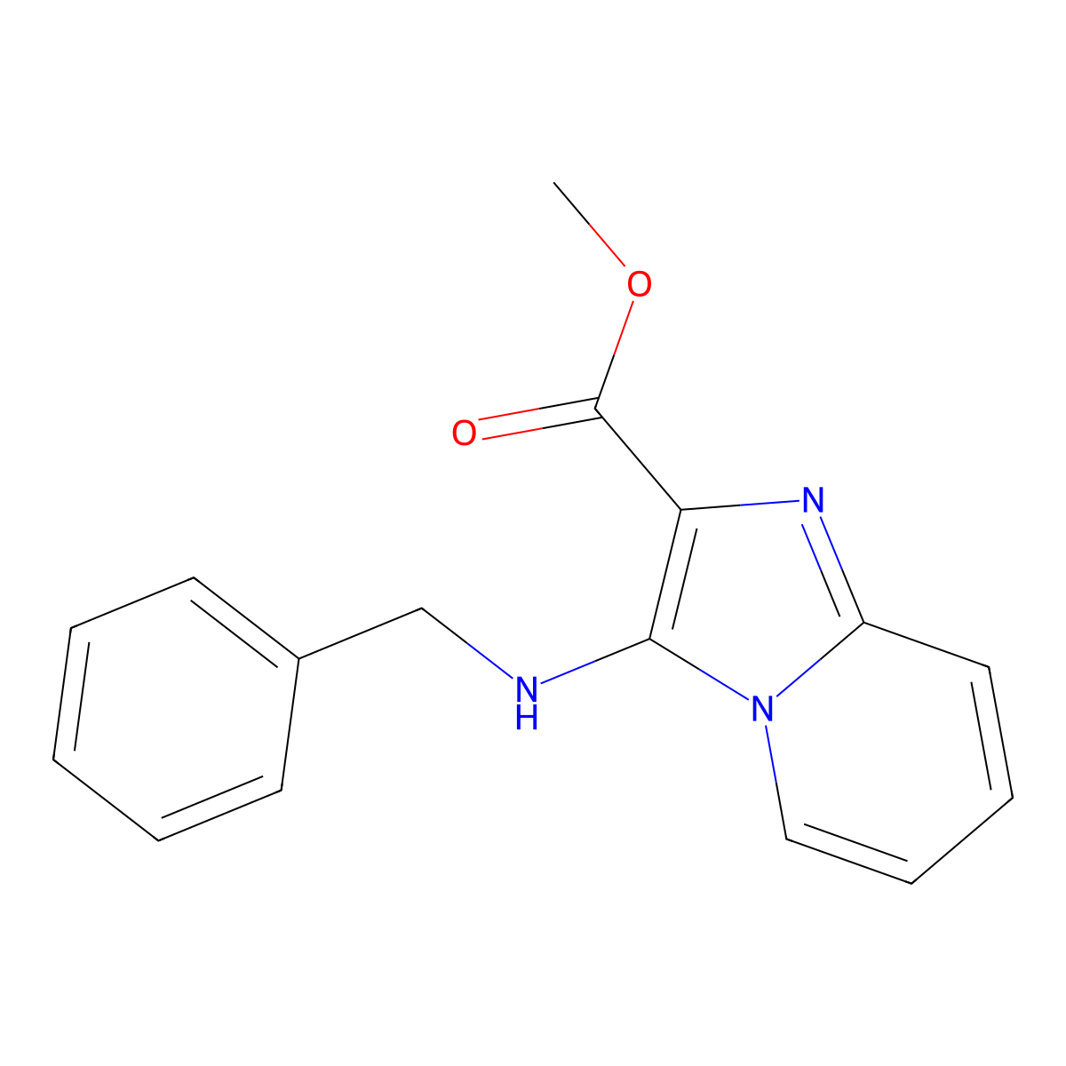 Methyl 3-(benzylamino)imidazo[1,2-a]pyridine-2-carboxylate molecular structure, CAS 1219588-03-0