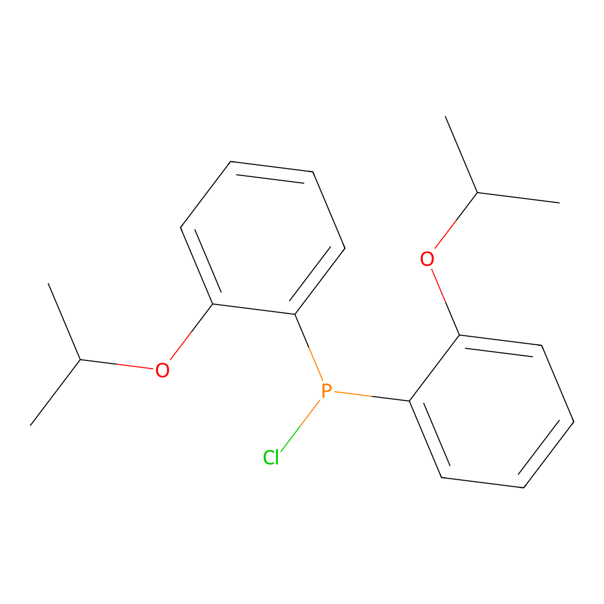 Bis(2-isopropoxyphenyl)chlorophosphine molecular structure, CAS 1219589-19-1