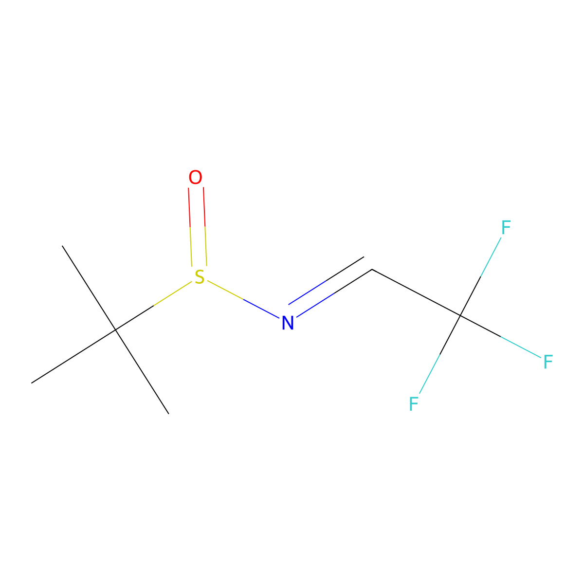 N-((E)-2,2,2-Trifluoroethylidene)-(R)-tert-butanesulfinamide molecular structure, CAS 1219607-83-6