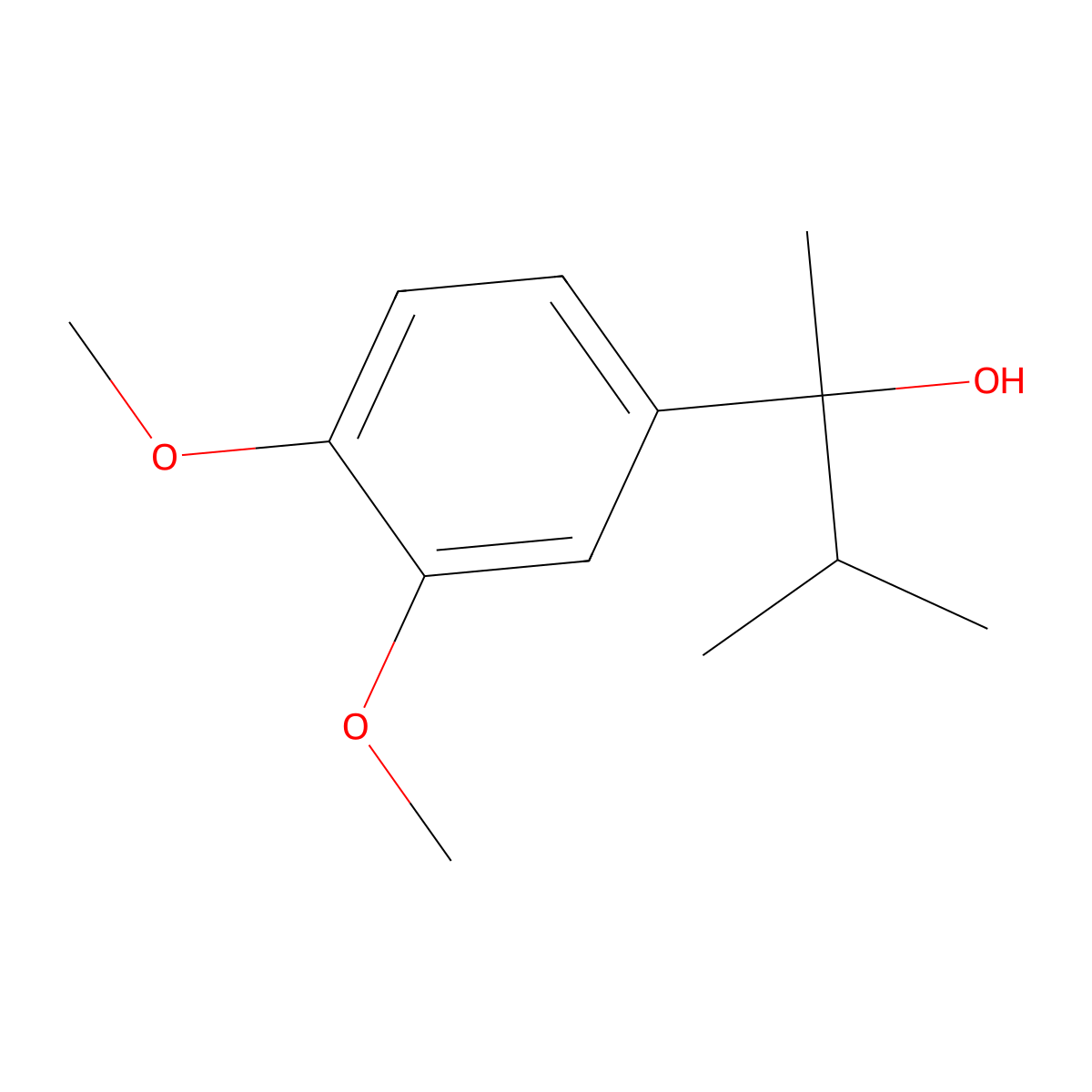 2-(3,4-Dimethoxyphenyl)-3-methylbutan-2-ol molecular structure, CAS 1219610-65-7