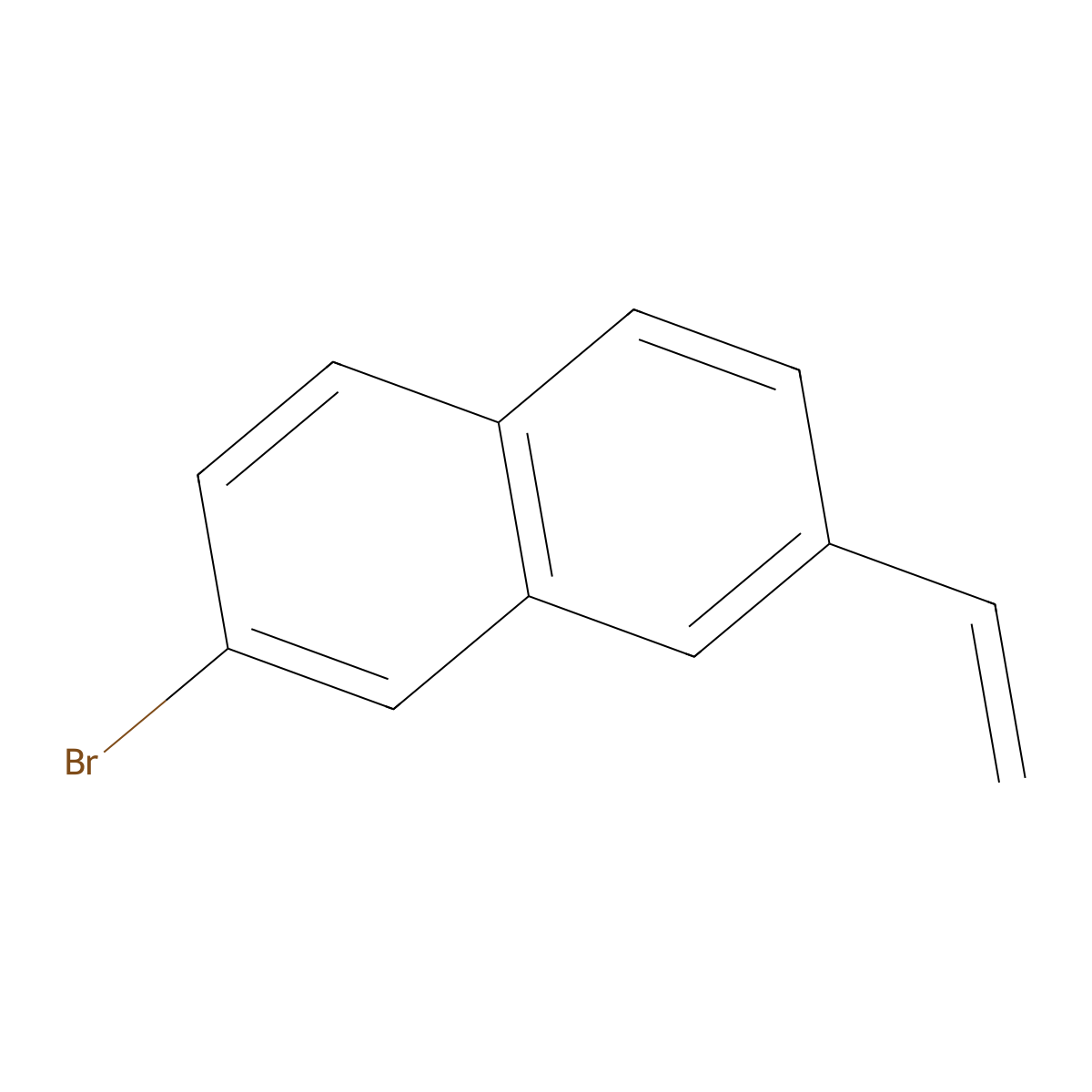 2-Bromo-7-vinylnaphthalene molecular structure, CAS 1219691-16-3