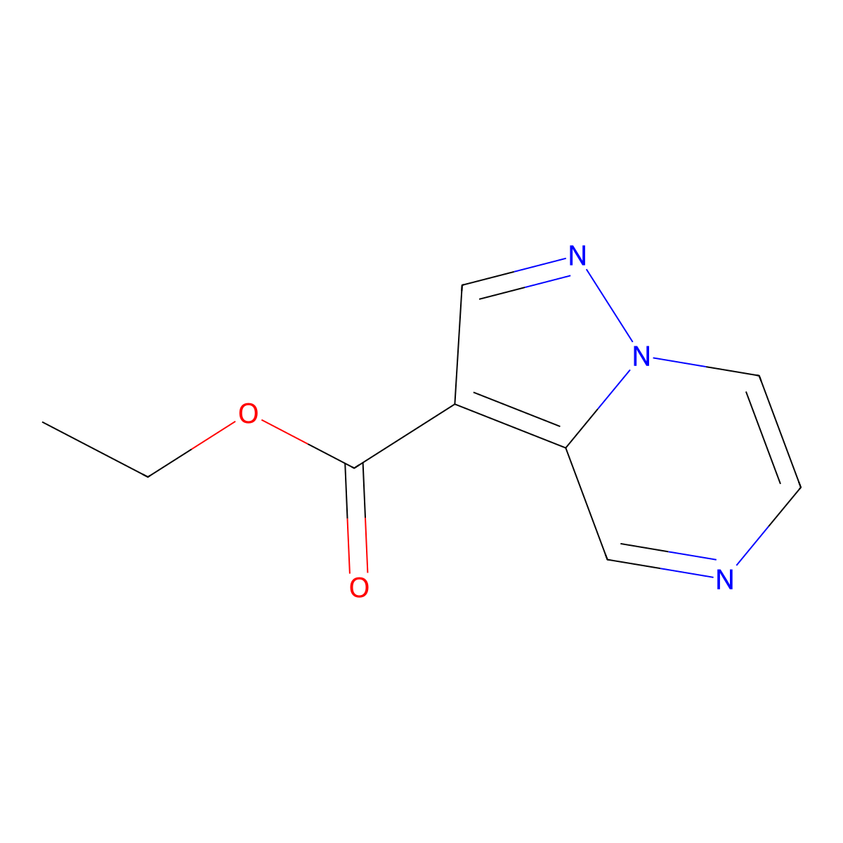 Ethyl pyrazolo[1,5-A]pyrazine-3-carboxylate molecular structure, CAS 1219694-61-7