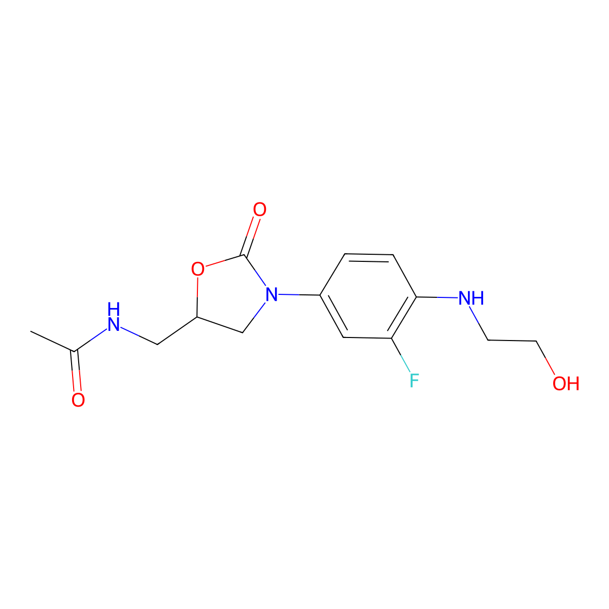 N,O-Desethylene Linezolid molecular structure, CAS 1219708-30-1