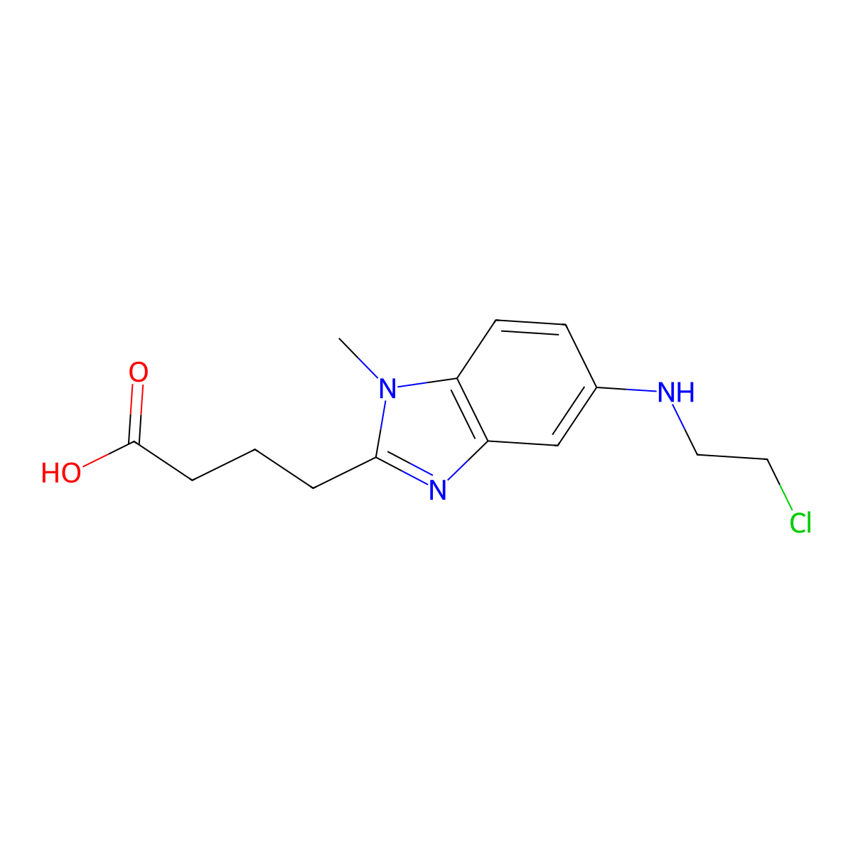 Deschloroethyl bendamustine molecular structure, CAS 1219709-86-0