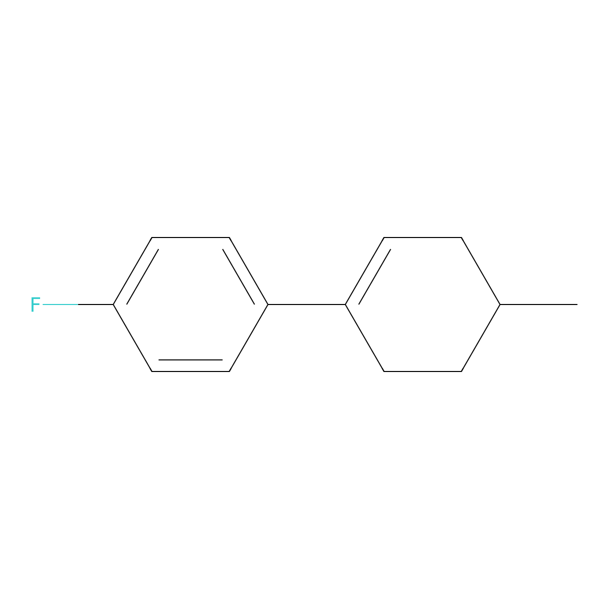 1-Fluoro-4-(4-methyl-1-cyclohexen-1-yl)benzene molecular structure, CAS 1219711-30-4