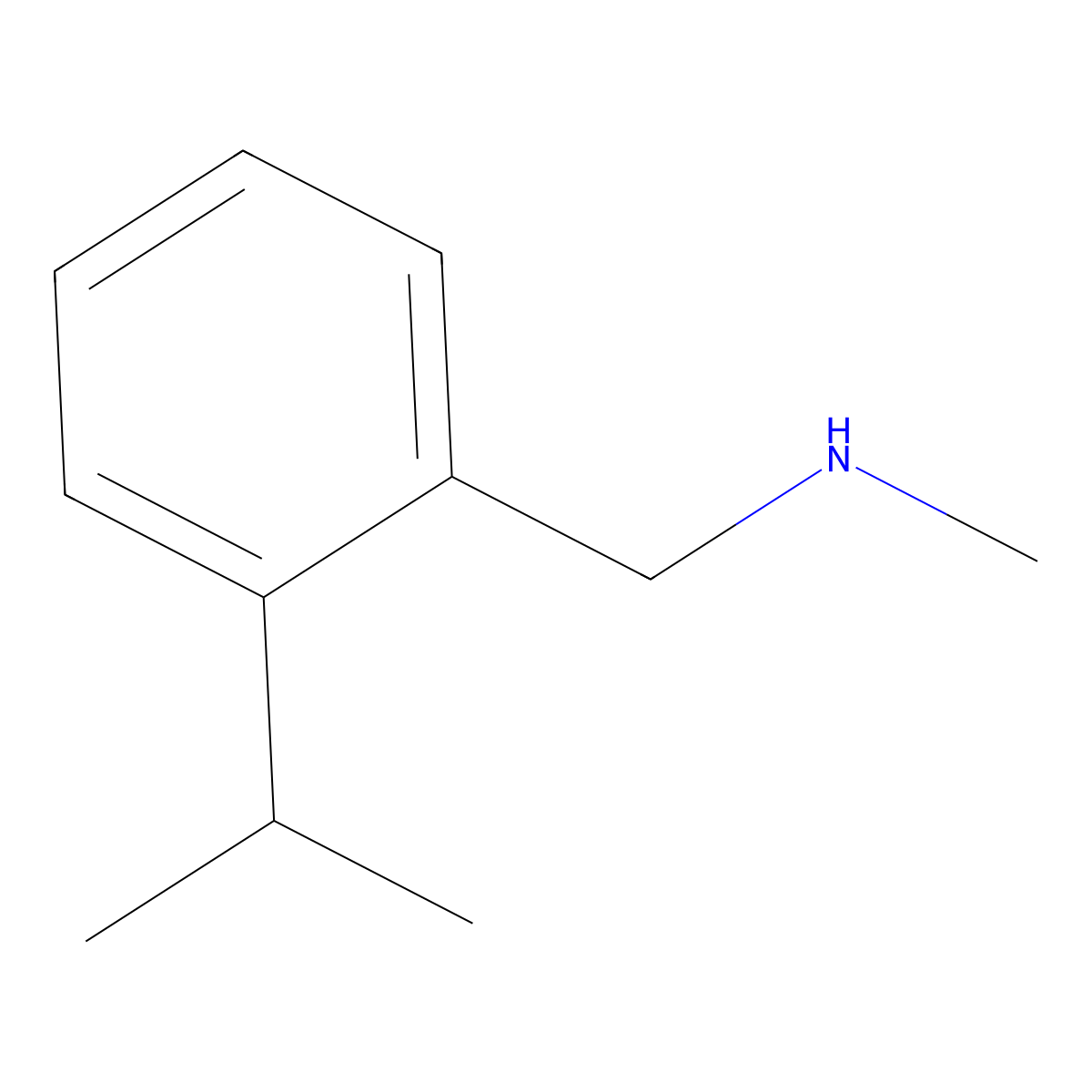 Methyl({[2-(propan-2-yl)phenyl]methyl})amine molecular structure, CAS 1219717-42-6