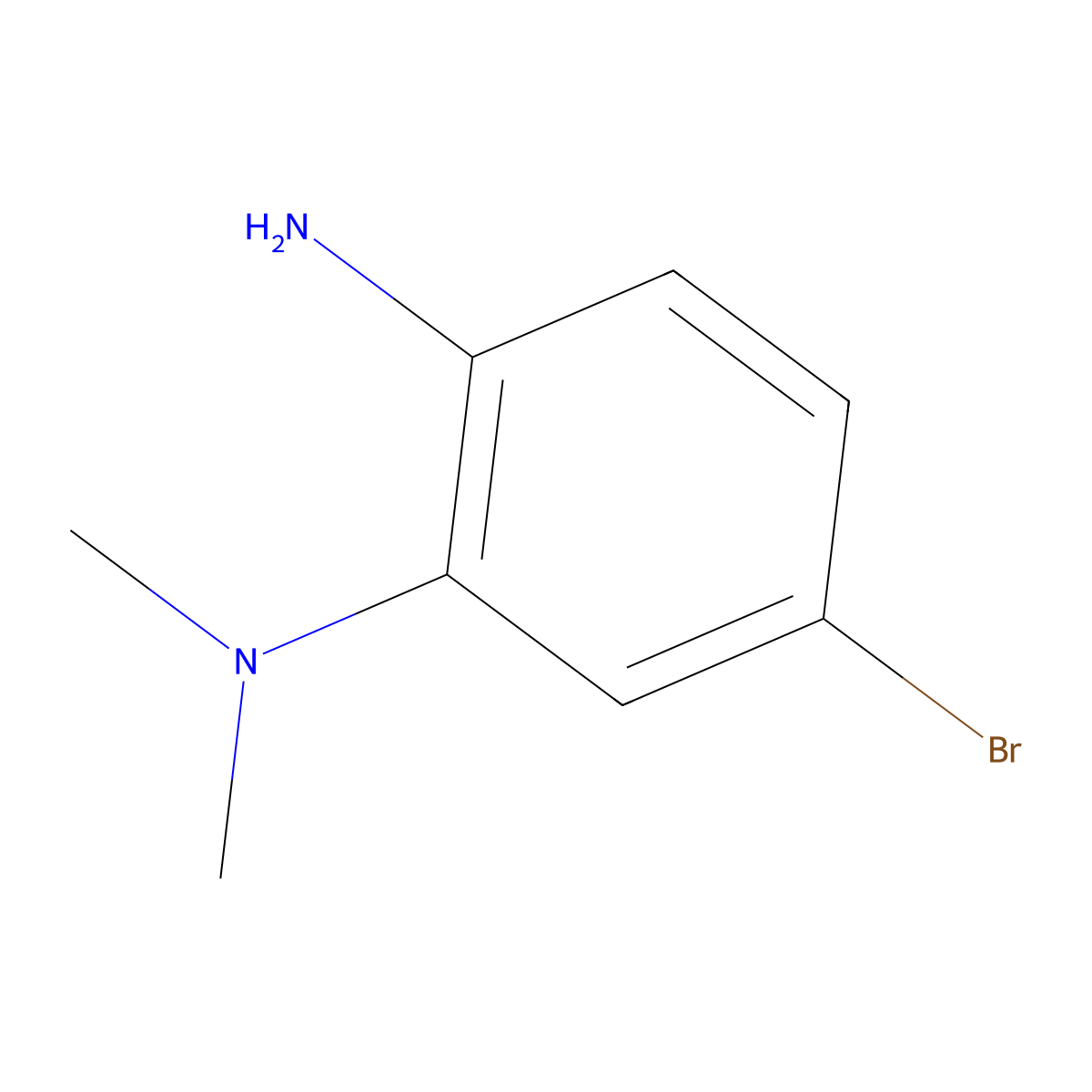 5-Bromo-N1,N1-dimethylbenzene-1,2-diamine molecular structure, CAS 1219730-96-7