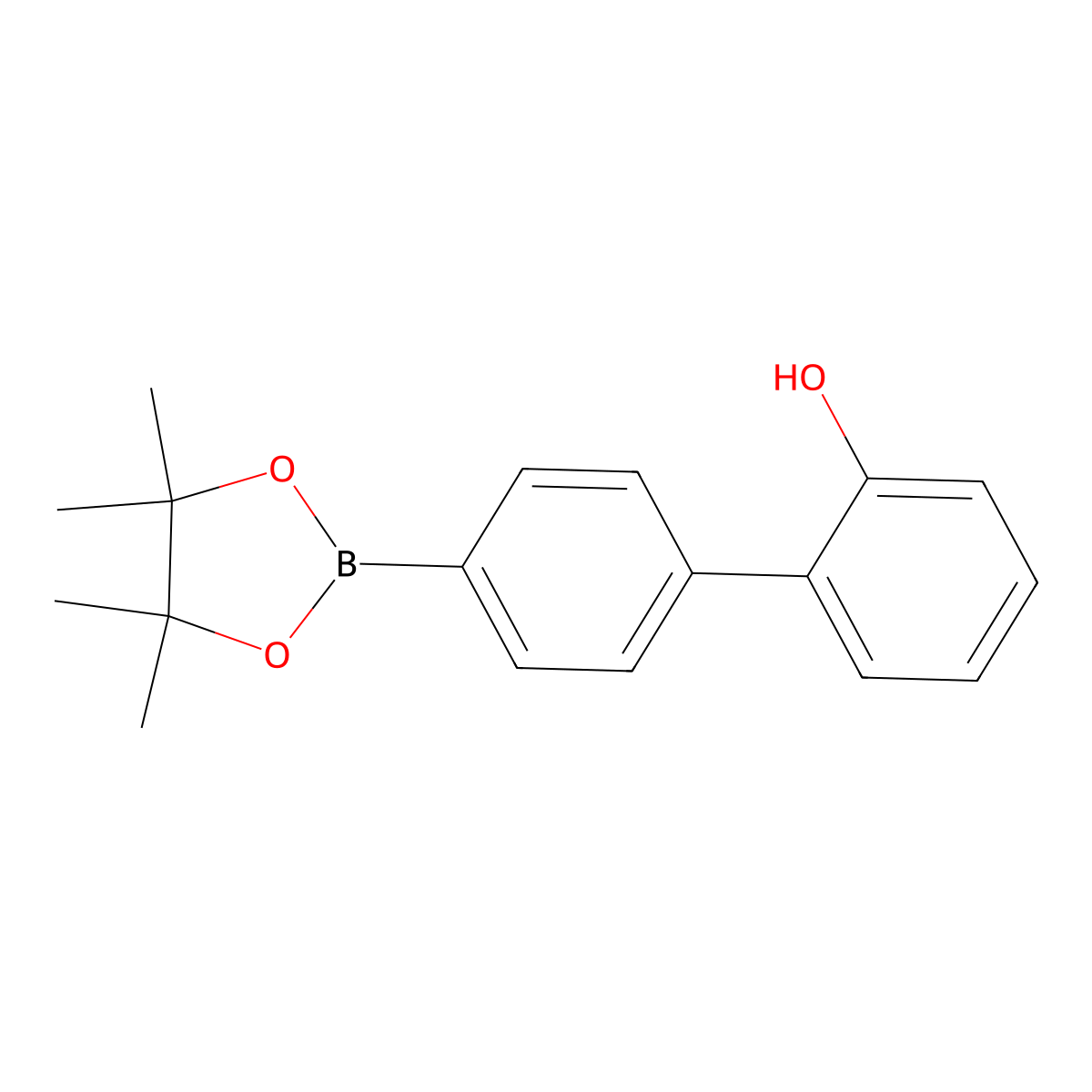 4'-(4,4,5,5-Tetramethyl-1,3,2-dioxaborolan-2-yl)-[1,1'-biphenyl]-2-ol molecular structure, CAS 1219741-54-4