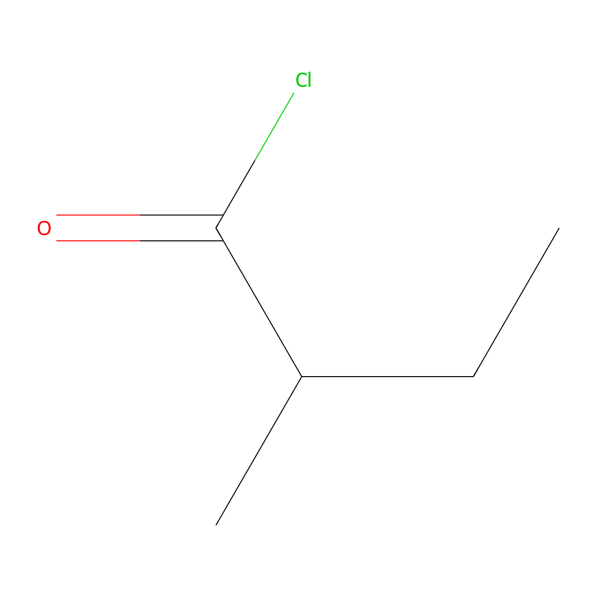 Butanoyl chloride, 2-methyl- molecular structure, CAS 1219795-10-4