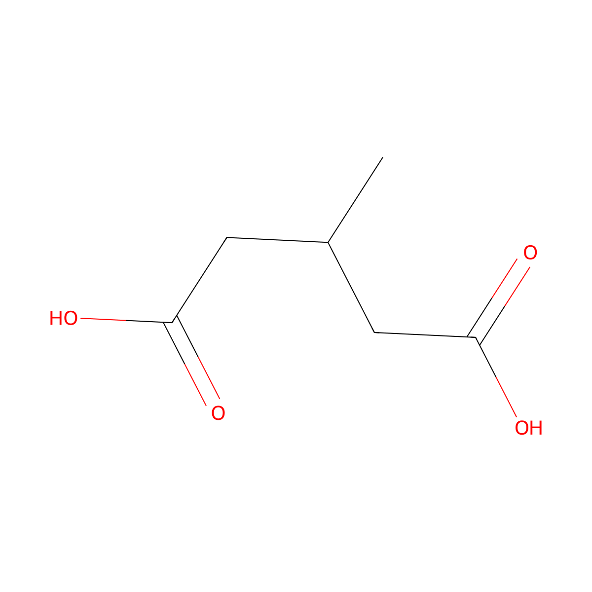 3-Methylglutaric acid molecular structure, CAS 1219798-68-1