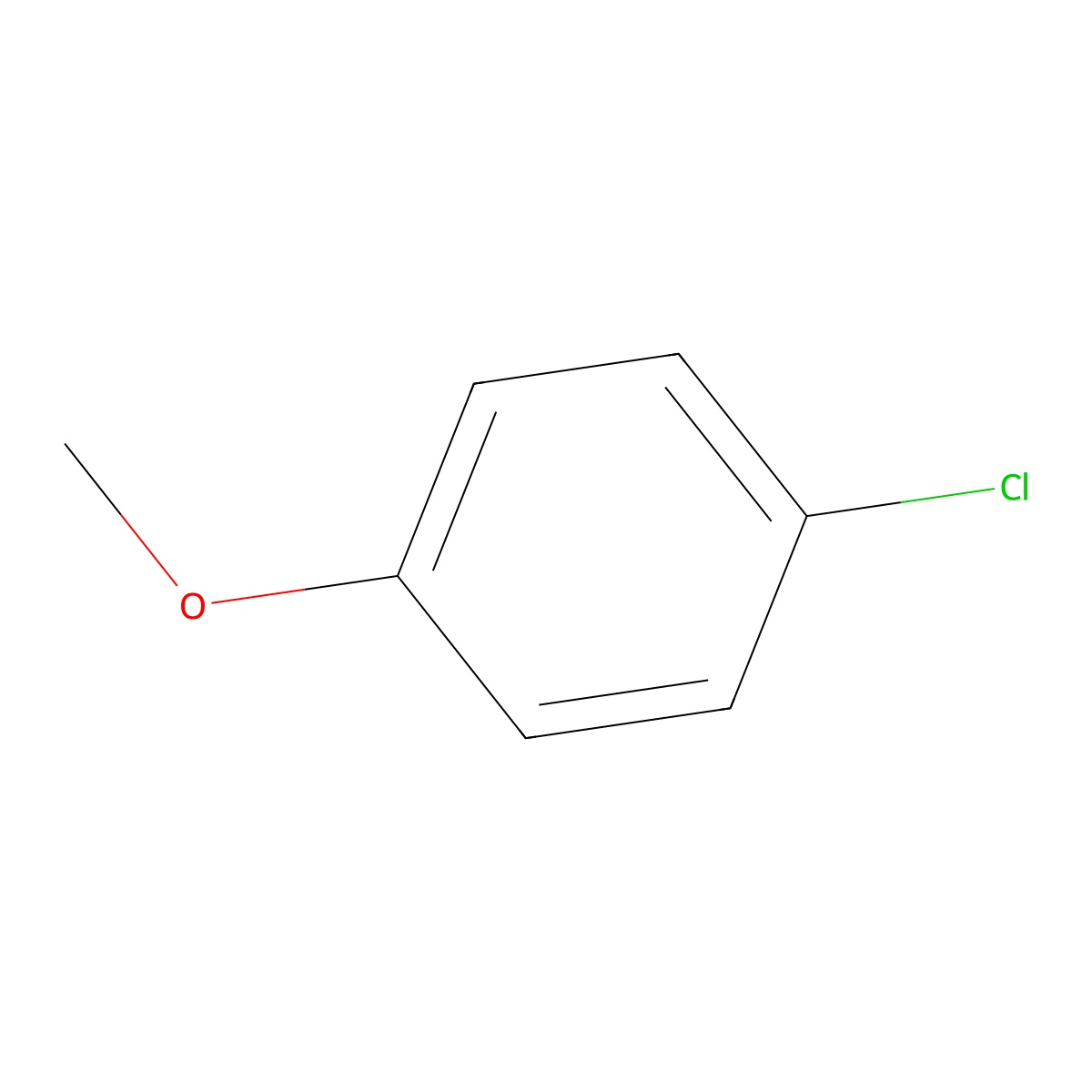 4-Chloroanisole molecular structure, CAS 1219804-86-0
